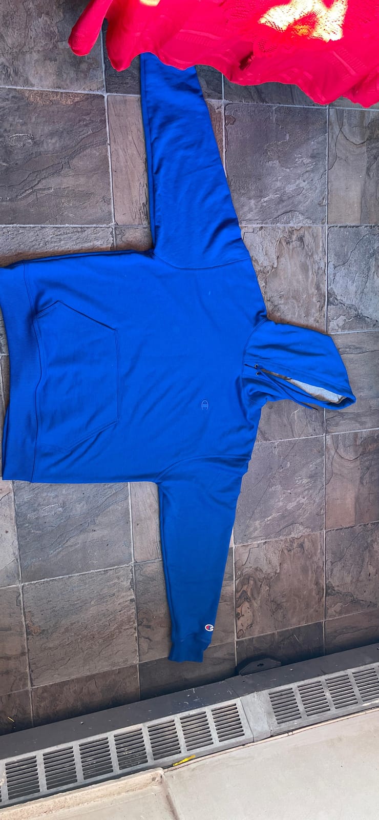 Champion Men's Pullover Fleece Hoodie, Midweight, C Logo (Reg. Or Big & Tall) customer photo 2