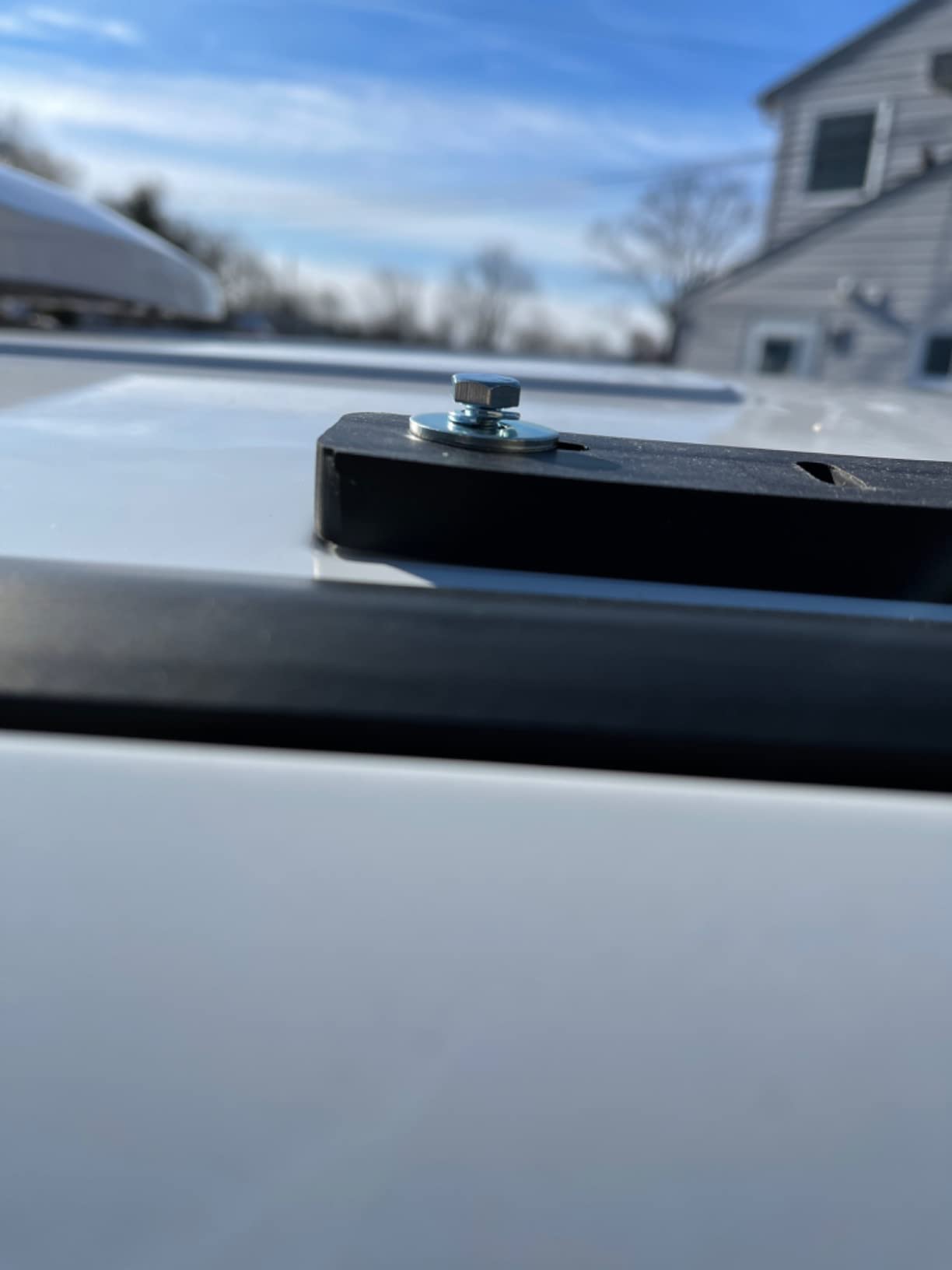 Vantech H1 2 Bar for RAM ProMaster City Steel Ladder roof Rack 2015-On, White customer photo 1