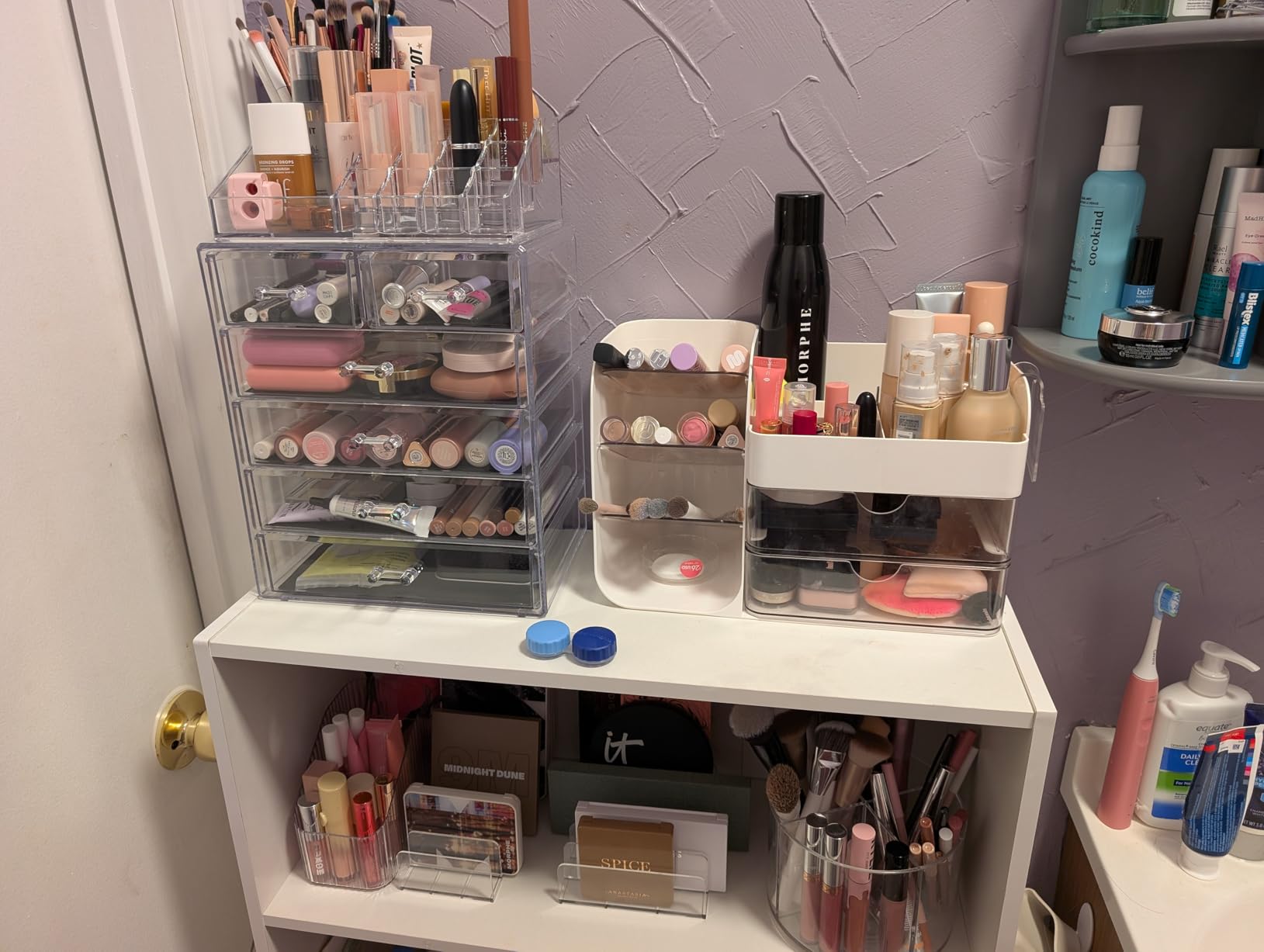Sorbus Makeup Organizer, 6-Drawer Acrylic 2-Piece Set (Clear) customer photo 2