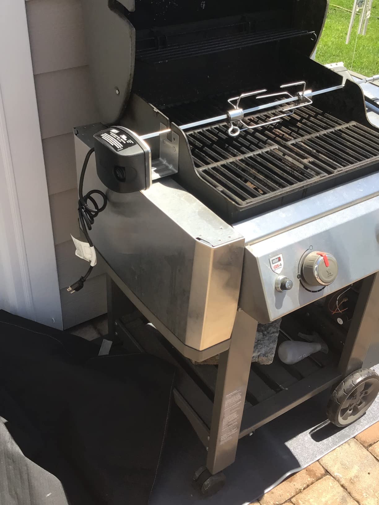 Weber Grill Rotisserie Kit for Genesis II 200/300 Series | Great for Slow Roasting Chicken, Ribs, or Turkey on your Weber Grill; Includes Spit, Forks, and Motor - Grill Accessories customer photo 2