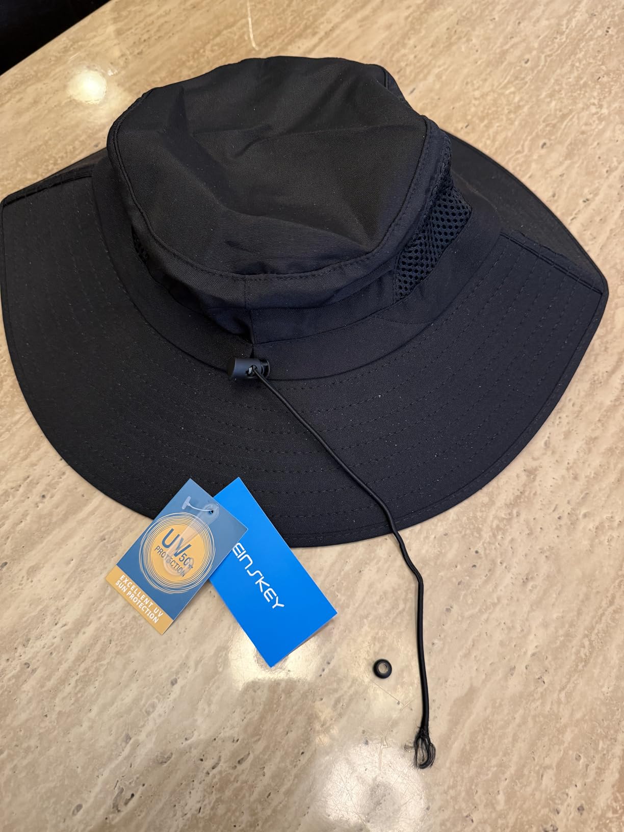 Wide Brim Sun Bucket Hat, Waterproof Boonie Hat for Men & Women | UPF 50+ UV Protection, Adjustable & Breathable, Foldable & Durable for Fishing Hiking Garden Beach customer photo 1