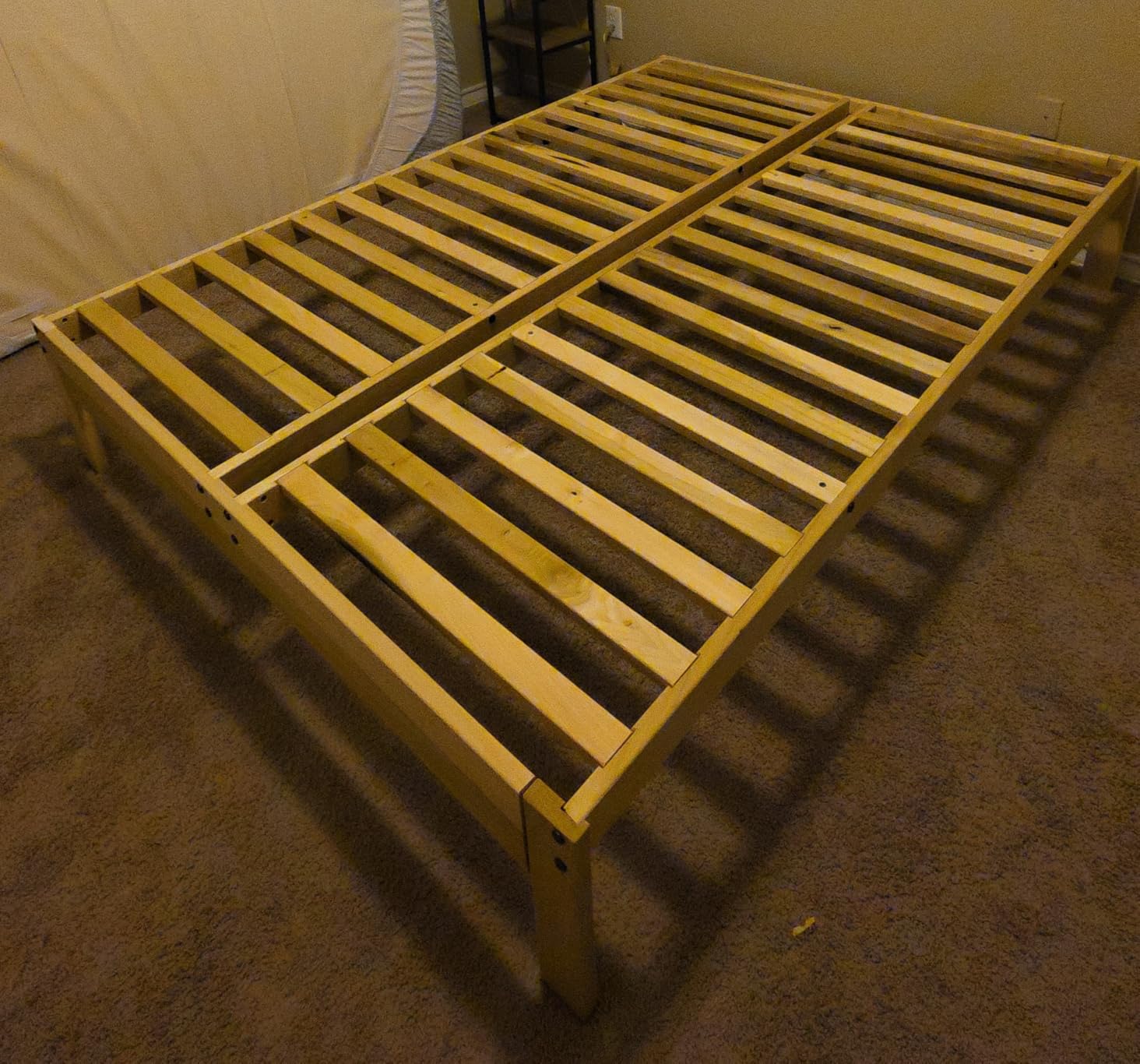 KD Frames Nomad Platform Bed - Twin Bed Frame - Unfinished Wood Bed Frame - Minimalist Swedish Design - Natural Wood Bed - Easy Assembly, No Box Spring Needed - Solid Wood Twin Platform Bed customer photo 1