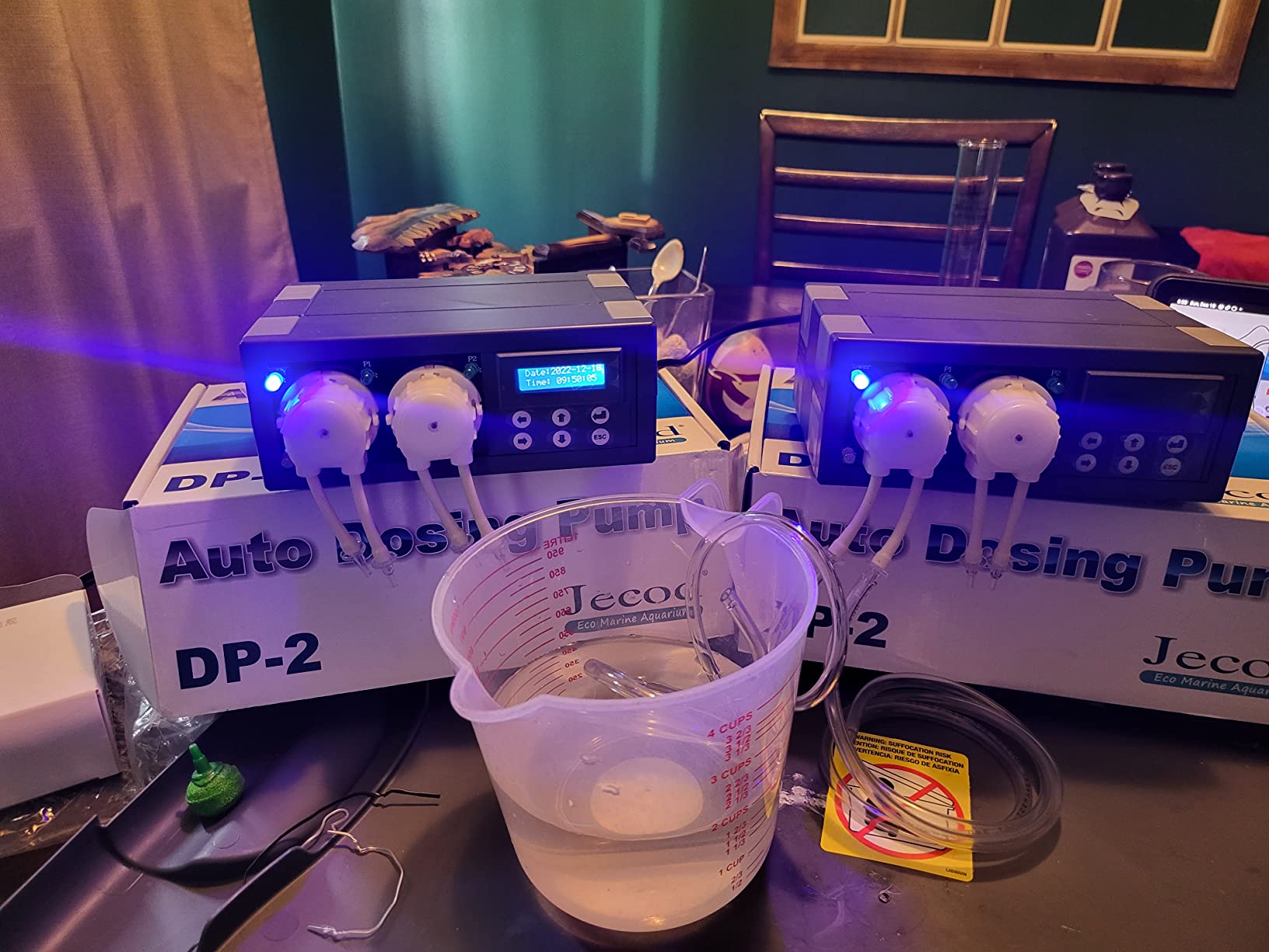 Jecod DP-2 Programmable Auto Dosing Pump, 2 Channel | Automatic Aquarium Doser for Reef & Marine Aquariums customer photo 1