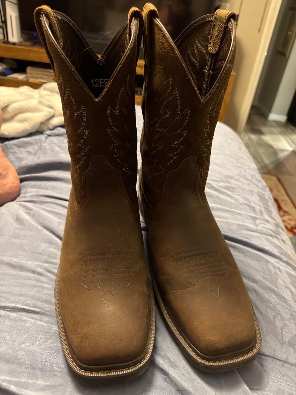 Men's Groundbreaker Wide Square Toe Work Boots customer photo 2