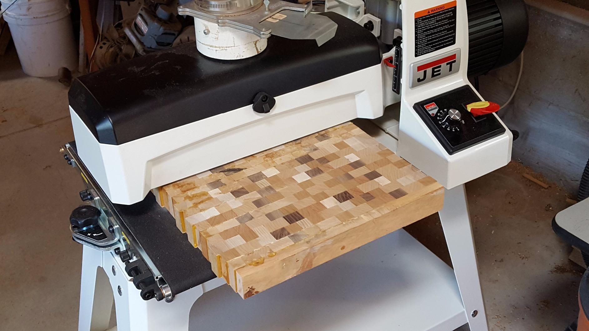 JET 16-Inch Drum Sander, Open Stand, 1-1/2 HP, 115V 1Ph (JWDS-1632) customer photo 1