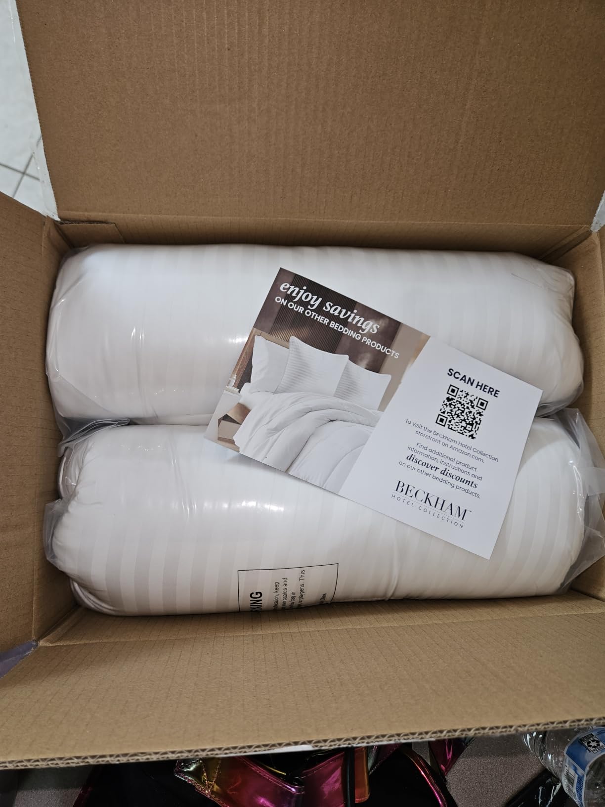 Beckham Hotel Collection Bed Pillows Standard/Queen Size Set of 2 - Original Soft Down Alternative Pillow for Sleeping, Soft Support for Back, Stomach or Side Sleepers customer photo 1