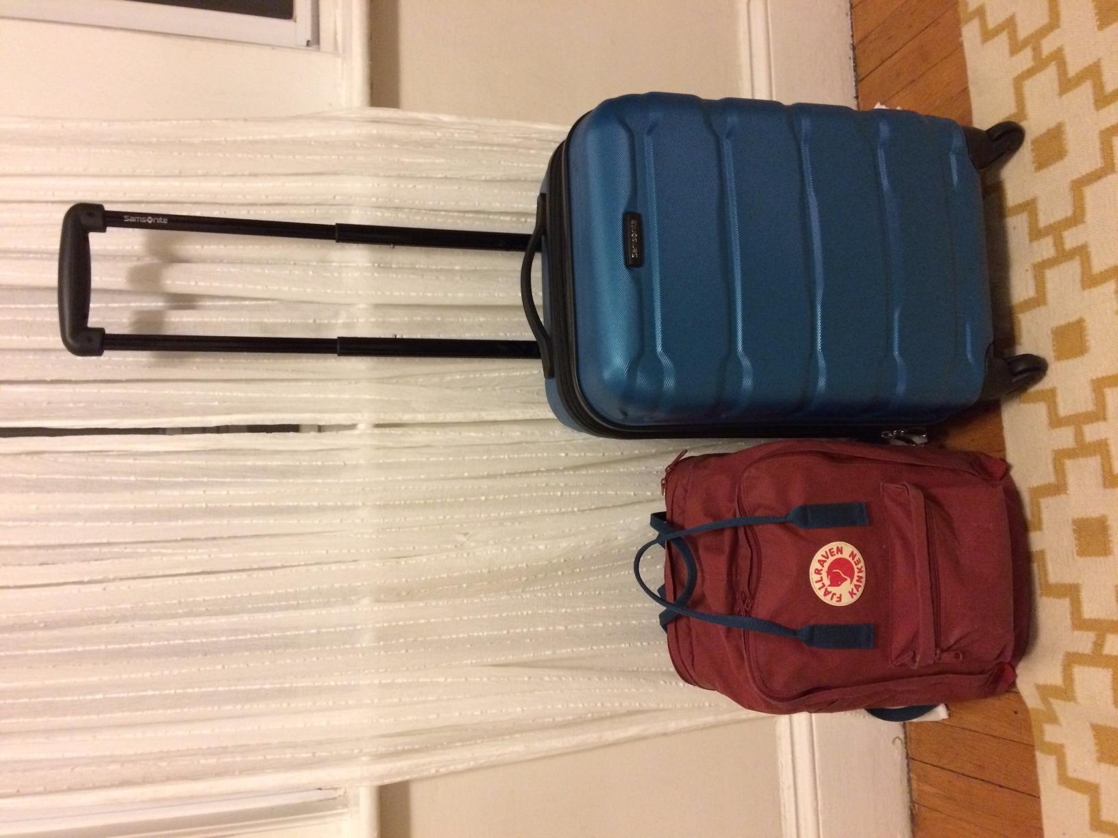 Samsonite Omni PC Hardside Expandable Luggage with Spinner Wheels, Navy, Carry-On 20-Inch customer photo 2