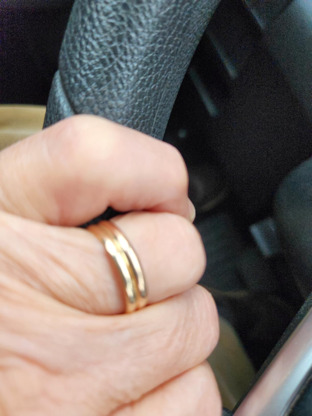 DECADENCE 10K or 14K Yellow & White Gold 3mm Polished Plain Wedding Band, Size 4-12 customer photo 2