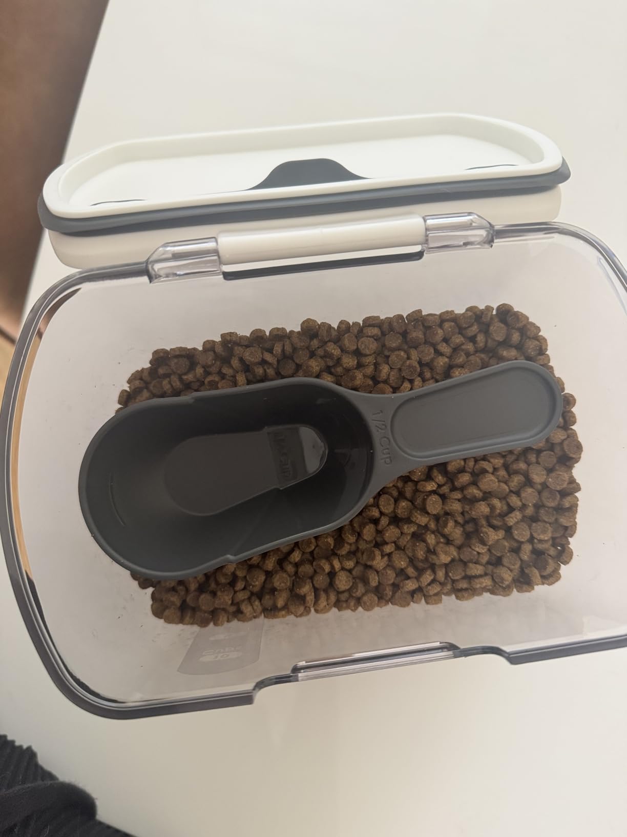 ProKeeper 2.5-Quart Grain Storage Container with Hinged Lid, Clear - BPA-Free, Airtight Seal customer photo 1