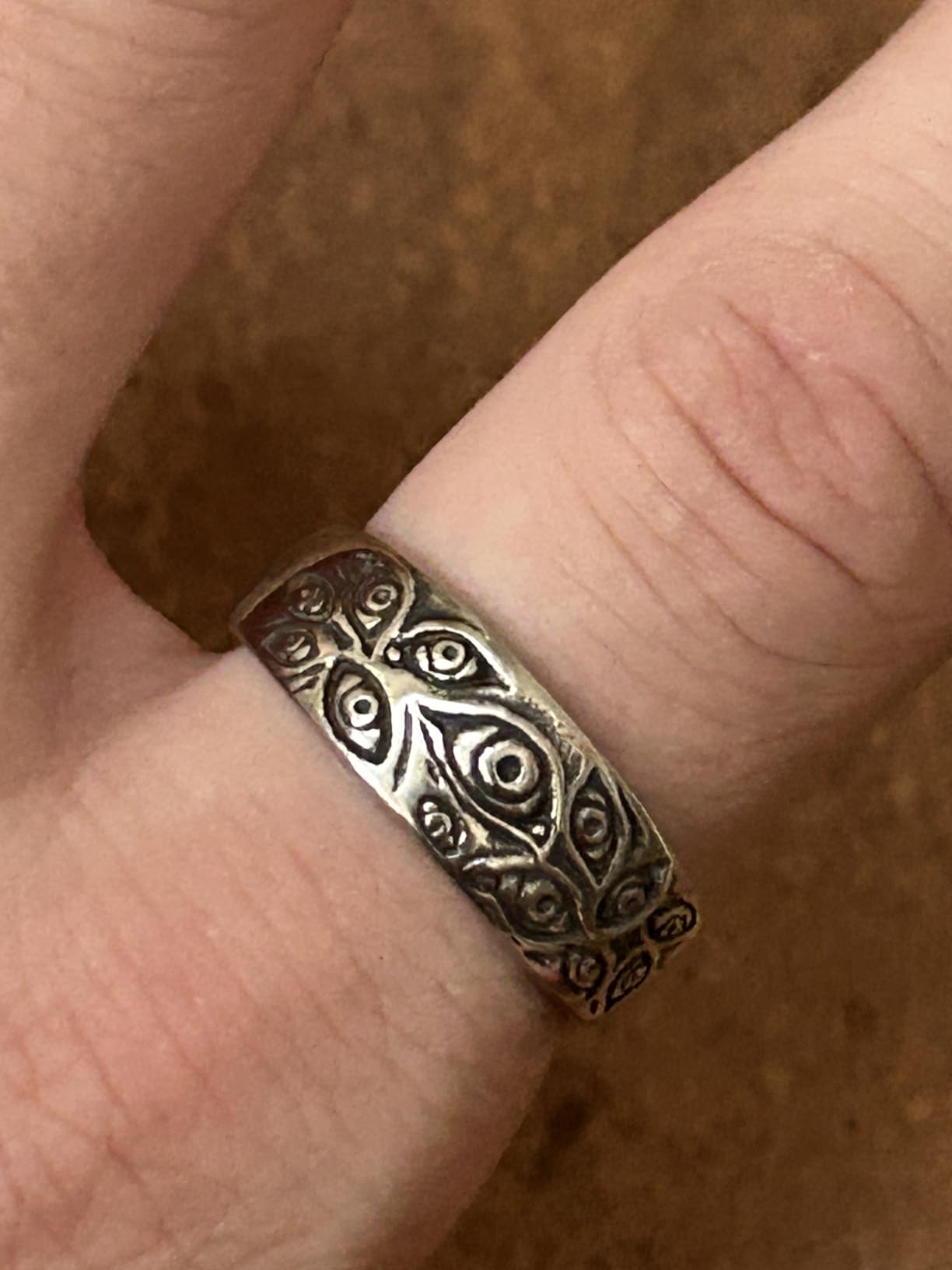 Men's Vintage Engraved Eye of God Ring Black Gold Silver Tone | Stainless Steel customer photo 2
