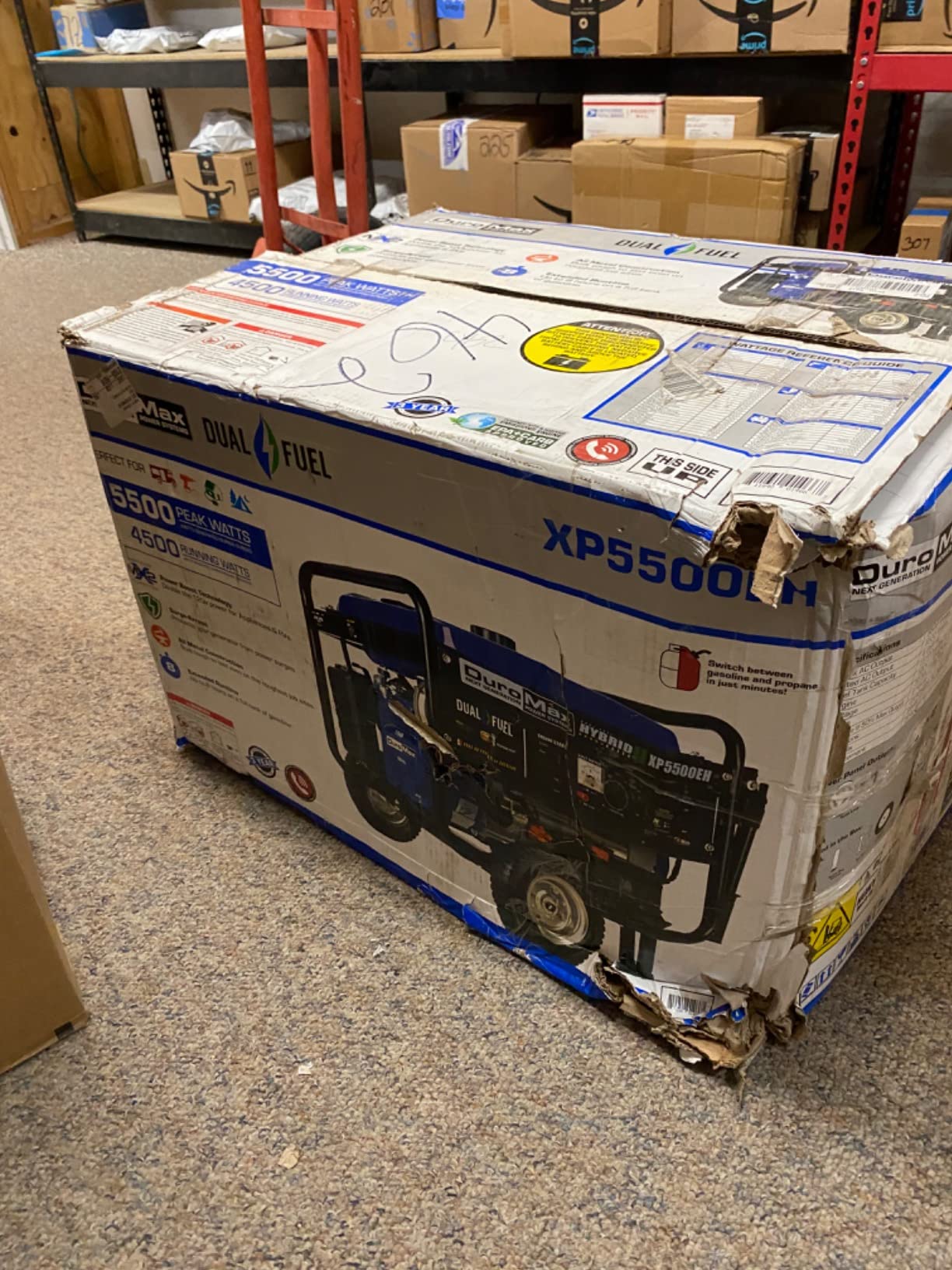 DuroMax XP5500EH 5,500-Watt Dual Fuel Portable Generator - Gas & Propane, Electric Start, RV & Emergency Ready customer photo 2
