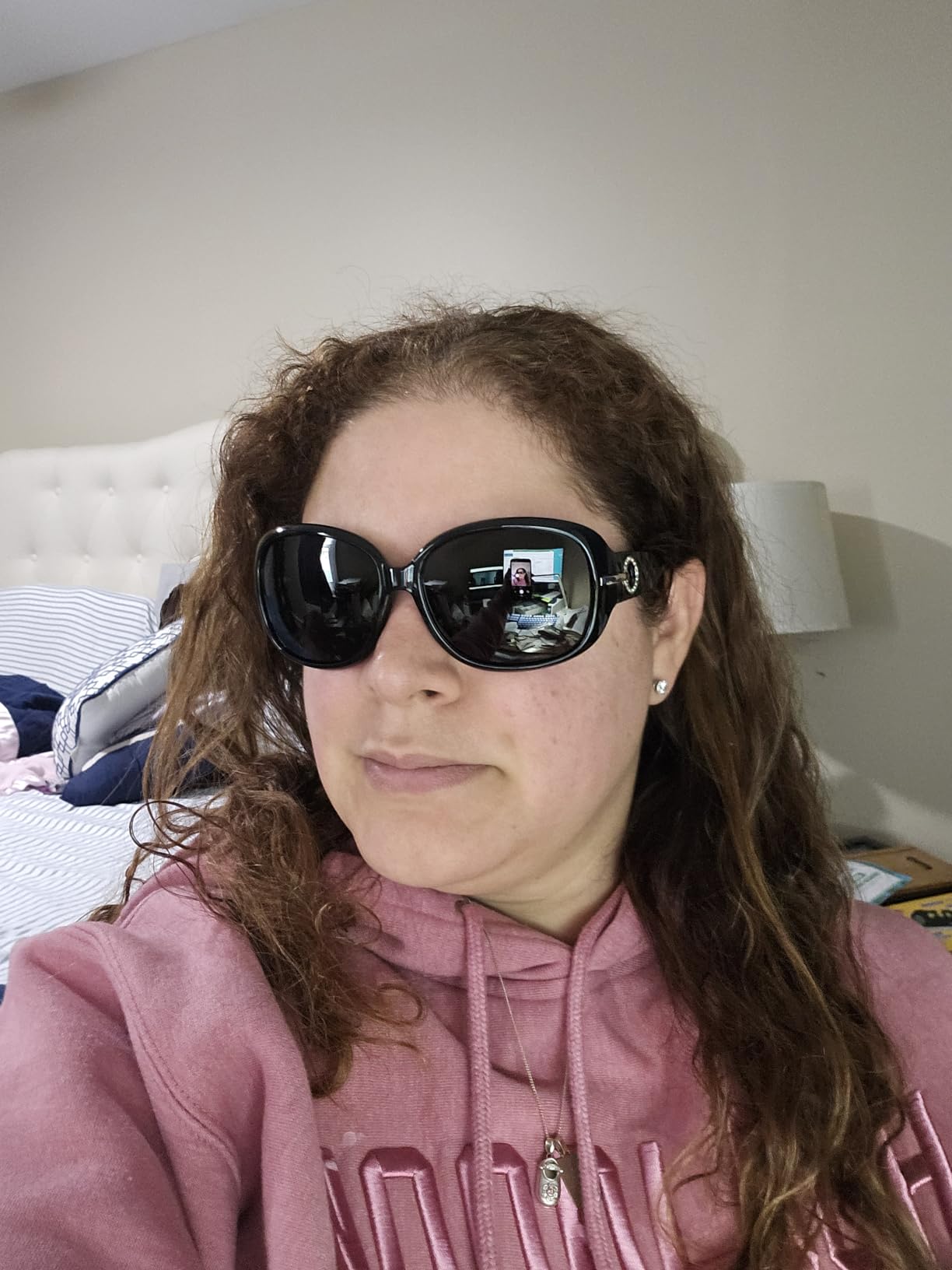 Joopin Oversized Rectangle Sunglasses UV400 Protection Shades for Women | Butterfly, Big, Rhinestone, Chunky Frame, TAC Lens, Trendy, Rectangular Sun Glasses for Driving, Party, Outdoor Leisure customer photo 2