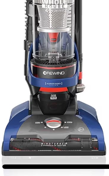 Hoover WindTunnel 2 Whole House Rewind Bagless Vacuum Cleaner | Corded Upright Vac, HEPA Media Filtration, Blocks Allergens and Absorbs Odors, Corded Vacuum Cleaners for Home Use customer photo 1