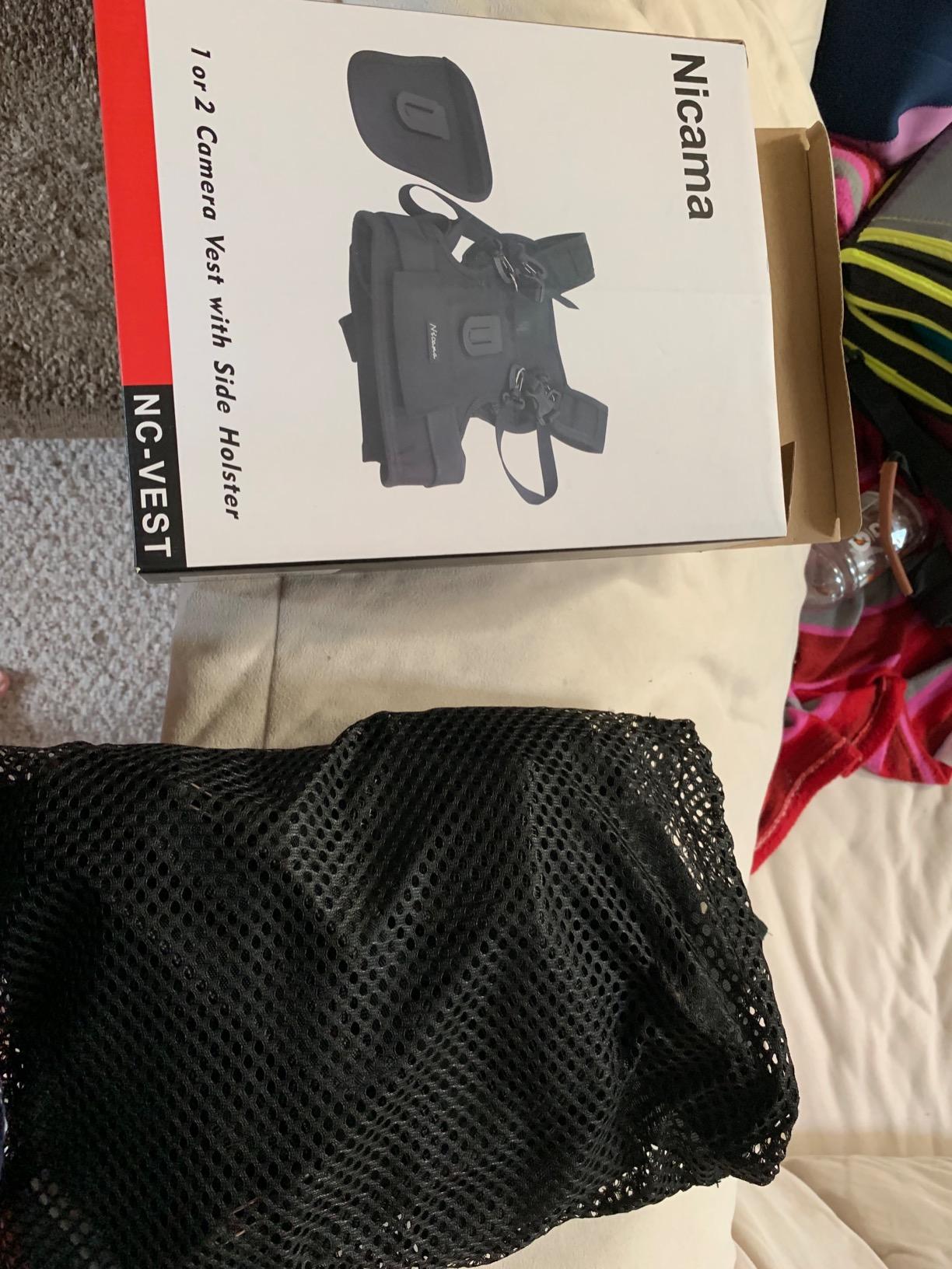 Multi Camera Carrying Chest Harness Vest System with Side Holster and Secure Straps for Canon Nikon Sony Panasonic Olympus DSLR Cameras customer photo 1