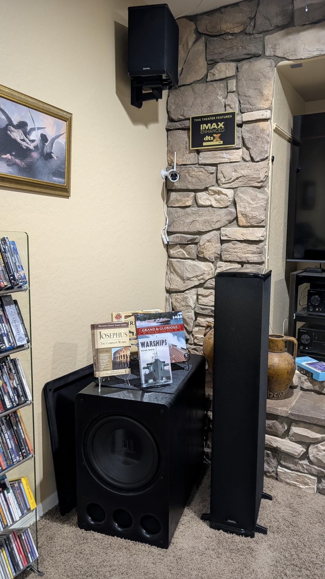 Mount-It! Bookshelf Speaker Wall Mount, Pair of Universal Side Clamping Speaker Shelf Wall Mounting Brackets for Large or Small Speakers, 2 Full Motion Mounts, 55 Lbs Capacity, Black (MI-SB37) customer photo 2