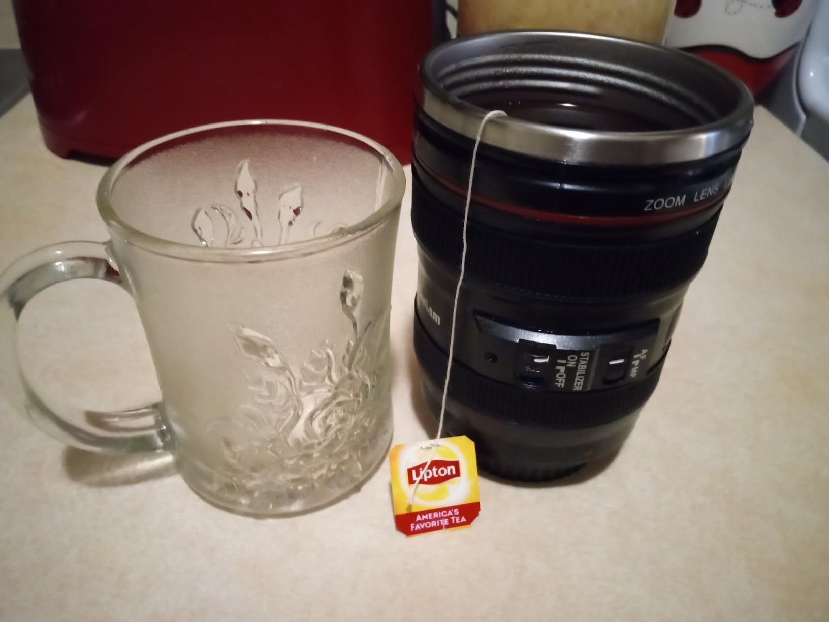 STRATA CUPS Camera Lens Coffee Mug -13.5oz | (2 LIDS + SPOON + BAG) Gift for Him, Dad Gifts, Photography, Camera accessories, Novelty Gifts customer photo 1