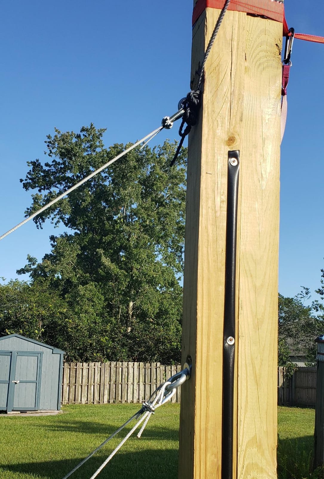ZenMonkey Slackline Kit with Overhead Training Line, Arm Trainer, Tree Protectors, Cloth Carry Bag and Instructions, 60 Foot customer photo 1