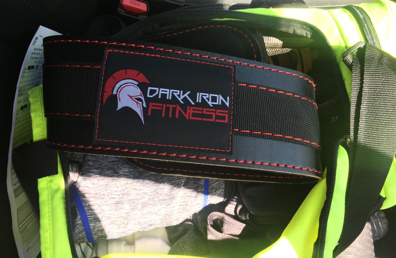 Dark Iron Fitness Dip Belt - Padded Leather Weight Lifting Belts w/ 40 Inch Strap for Squats & Pull Ups - Men & Women Weightlifting up to 270lbs customer photo 1