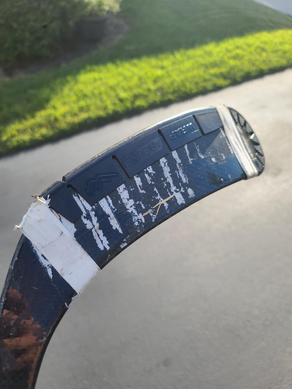 Wraparound Hockey Stick Blade Protector for Off Ice Training, Street Hockey | Long Lasting - Cuts to Fit Kids, Intermediate, Senior Sticks customer photo 2