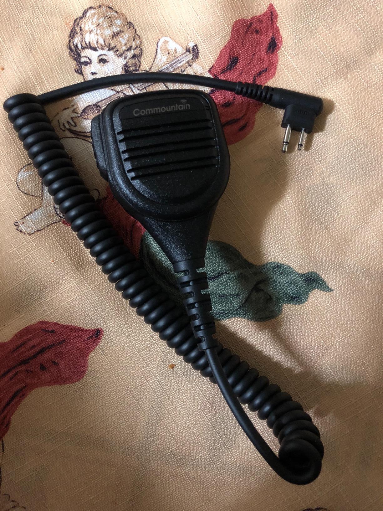 commountain Speaker Mic for Motorola Radios R2, CP100D, CP200D | Also Fits CP200 CP185 CLS1110 CLS1410 BPR50DX BPR40 RMU2040 2-Pin Walkie Talkie, Shoulder Microphone with Clear Audio customer photo 1