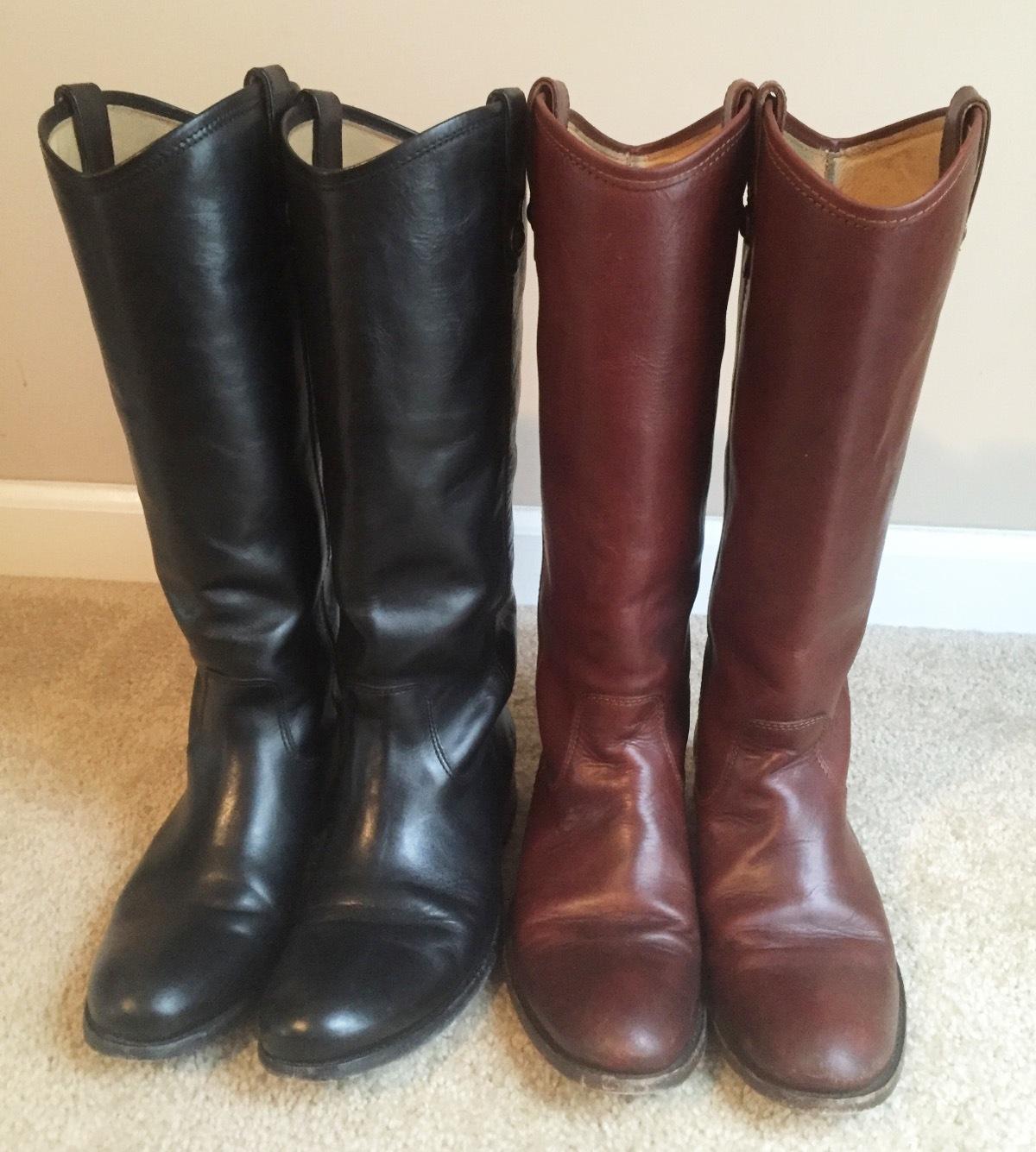 Frye Melissa Button 2 Equestrian-Inspired Tall Boots for Women Made from Hard-Wearing Vintage Leather customer photo 1
