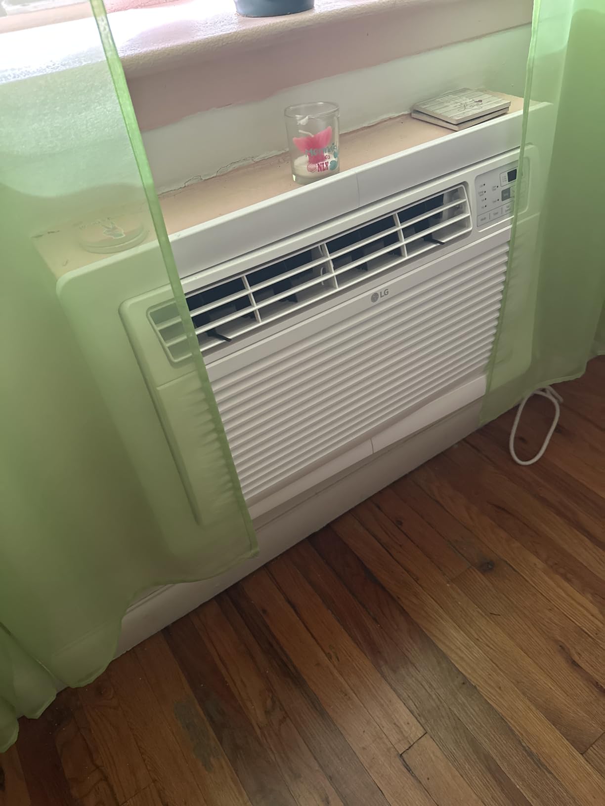 LG 7,800 BTU Through the Wall Air Conditioner, 115V, AC Wall Unit for Rooms up to 330 Sq. Ft., Perfect for Bedroom or Office, Wall Mounted AC Unit with Remote and 3 Cool & Fan Speeds, White customer photo 1