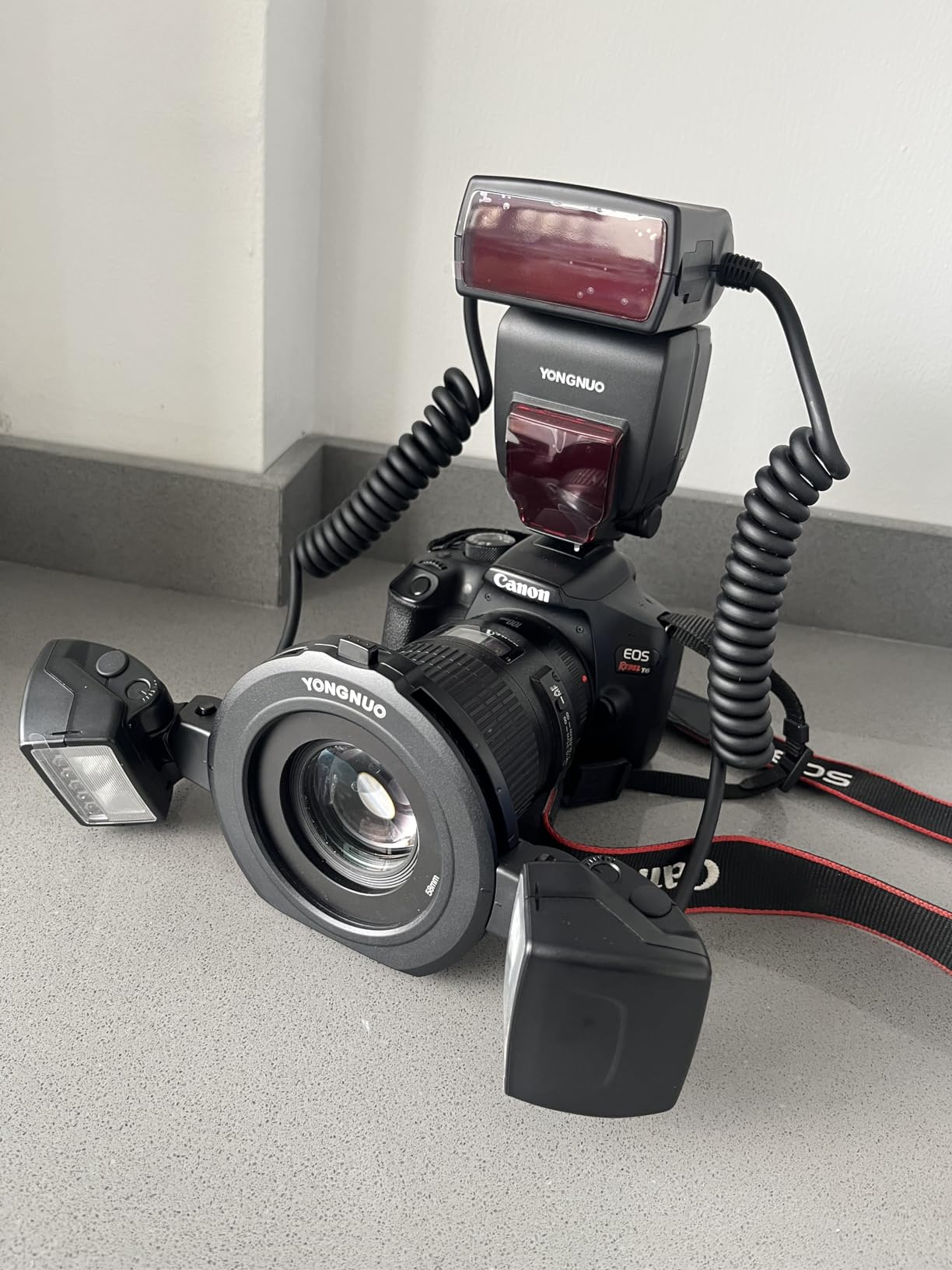 Yongnuo YN24EX TTL Macro Ring Flash LED Macro Flash Speedlite | YN-24EX, with 2pcs Flash Head and 4pcs Adapter Rings for Canon customer photo 2