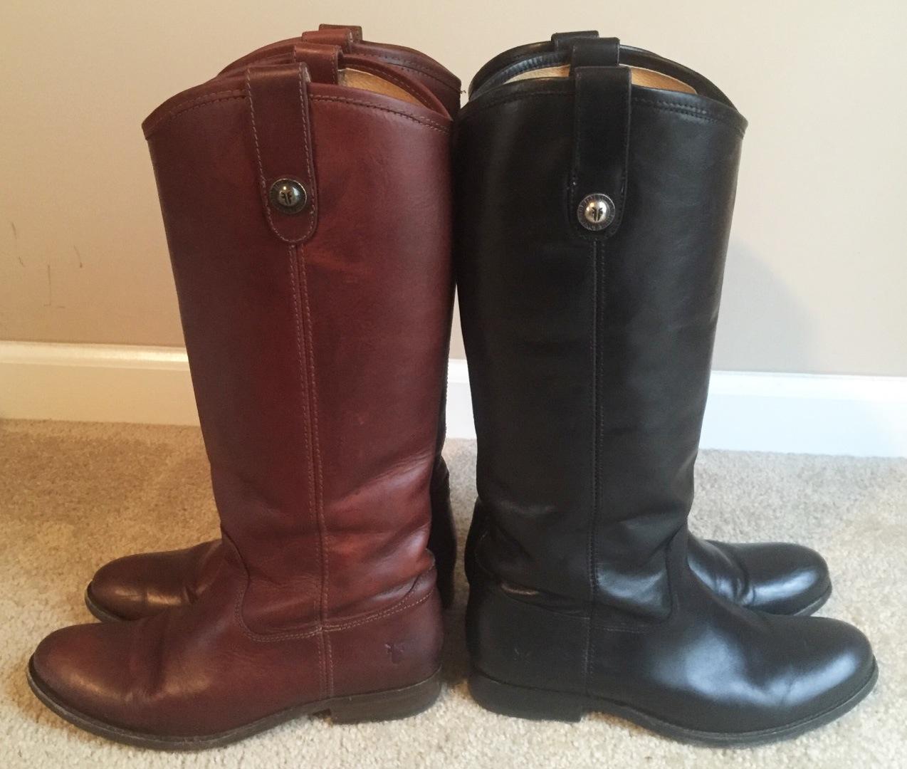 Frye Melissa Button 2 Equestrian-Inspired Tall Boots for Women Made from Hard-Wearing Vintage Leather with Antique Metal Hardware and Leather Outsole - 15 1/2