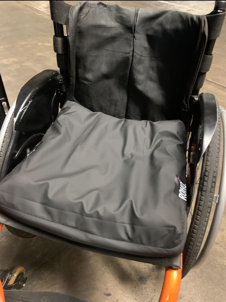 Roho Mosaic Seat Cushion, Inflatable Air Cushion for Wheelchair or Office Chair, Adjustable Comfort Support, Heavy-Duty Non-Slip Cover, Portable Design, 18 x 16 Inch customer photo 2
