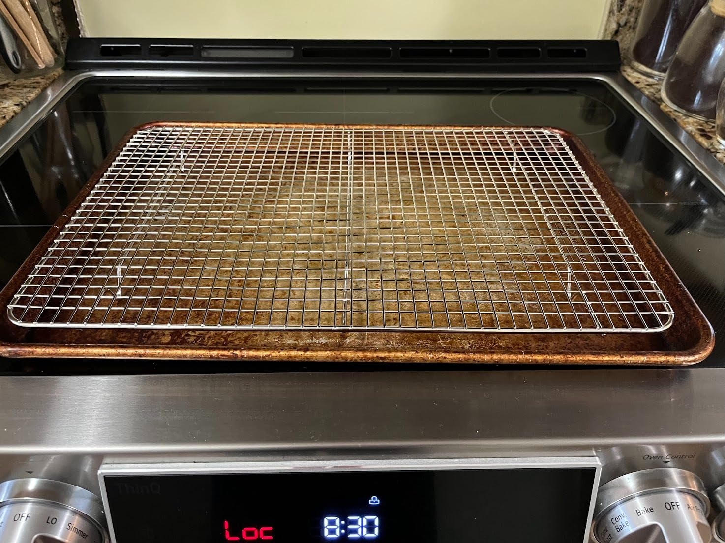 Checkered Chef Cooling Racks for Cooking and Baking - Cooling Wire Rack | Stainless steel; no-warp grid design; multi-pack, fits quarter, jelly, and half sheet pans; oven safe and dishwasher safe customer photo 2