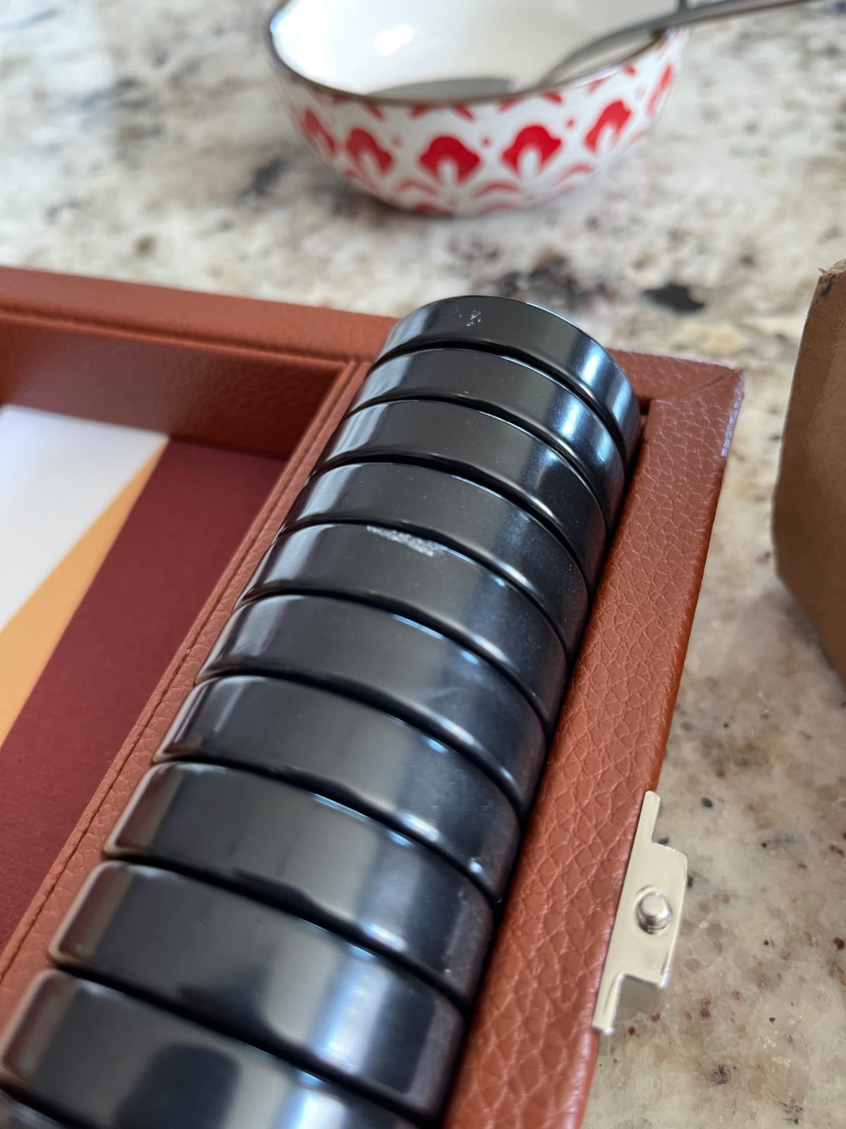 Silverman & Co. 19-inch Premium Backgammon Set - Desert Brown Board customer photo 2