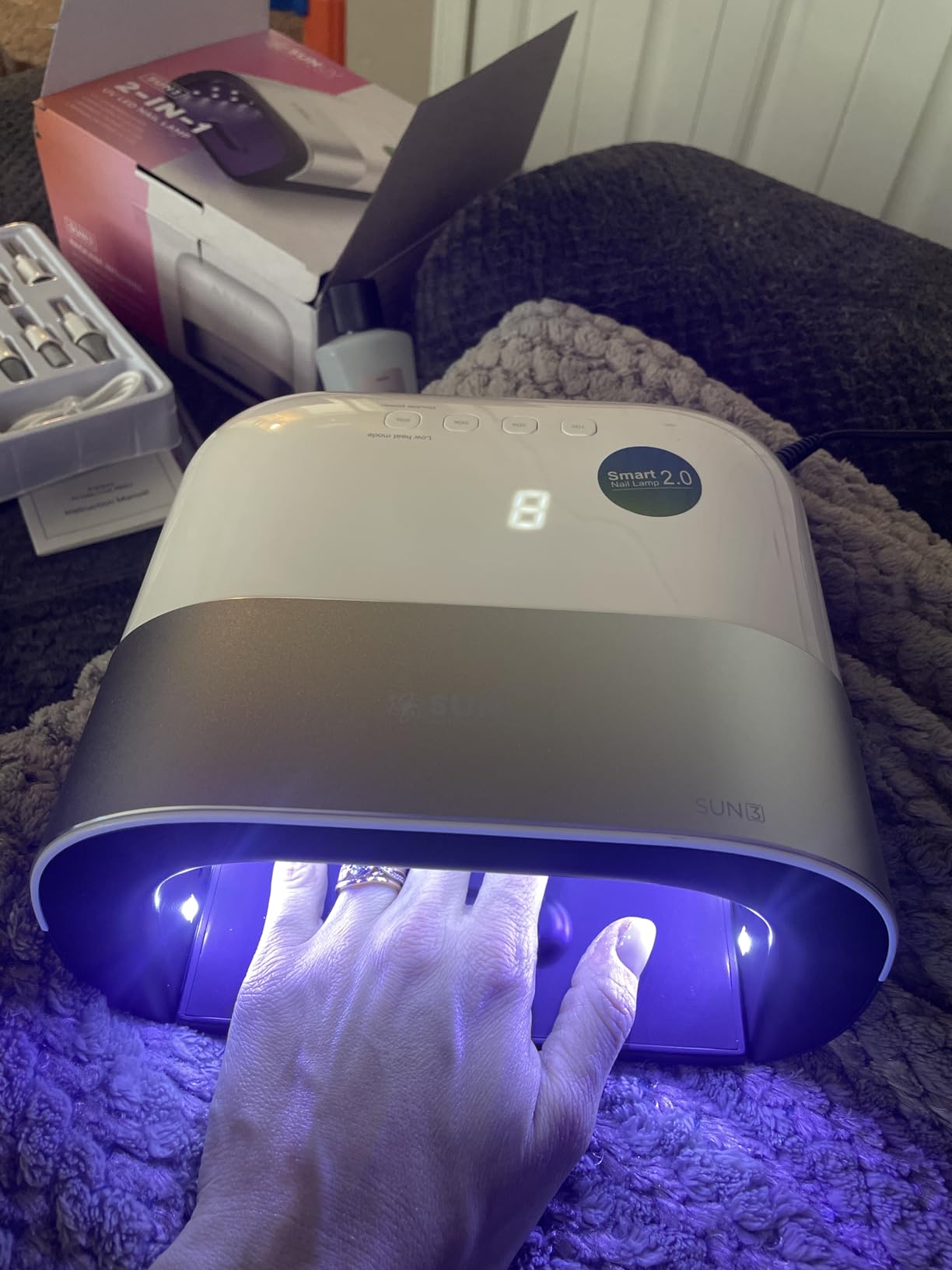 SUNUV UV Light for Gel Nails, Professional UV LED Gel Lamp SUN3 | 4 Timers & Smart Sensor, 39 LEDs, Deep-Curing Lamp for All Gel Polishes, Overheating Protection, Remove Base, Salon Grade customer photo 1
