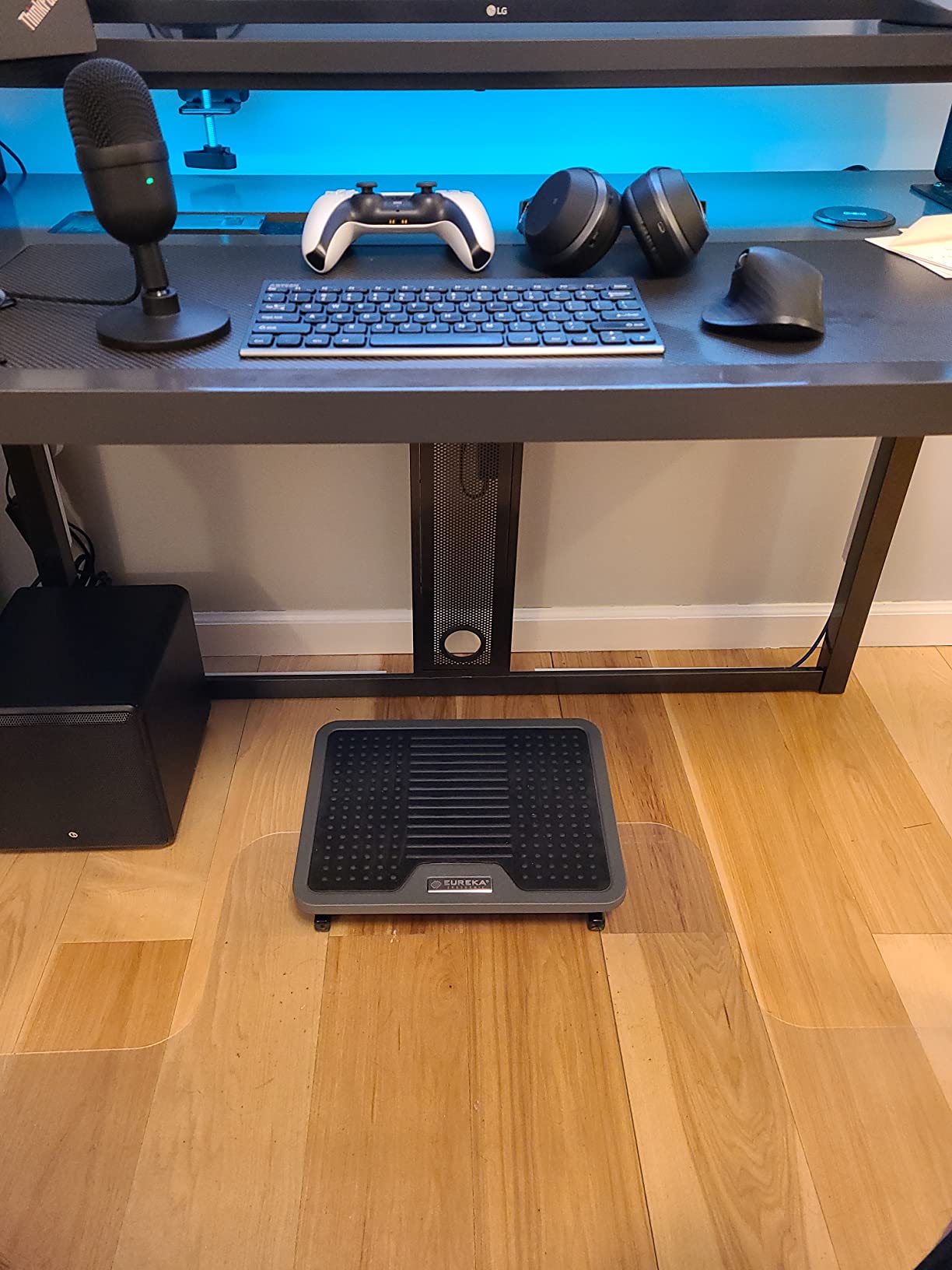 EUREKA ERGONOMIC Tilt Adjustable Footrest, Foot Rest for Under Desk at Work with Massage Surface, Office Foot Rest Under Desk with 20 Degree Tilt No Locking, Metal Frame | 20 deg tilt adjustable foot rest with massage surface and sturdy metal frame, designed for ergonomic under desk support customer photo 2