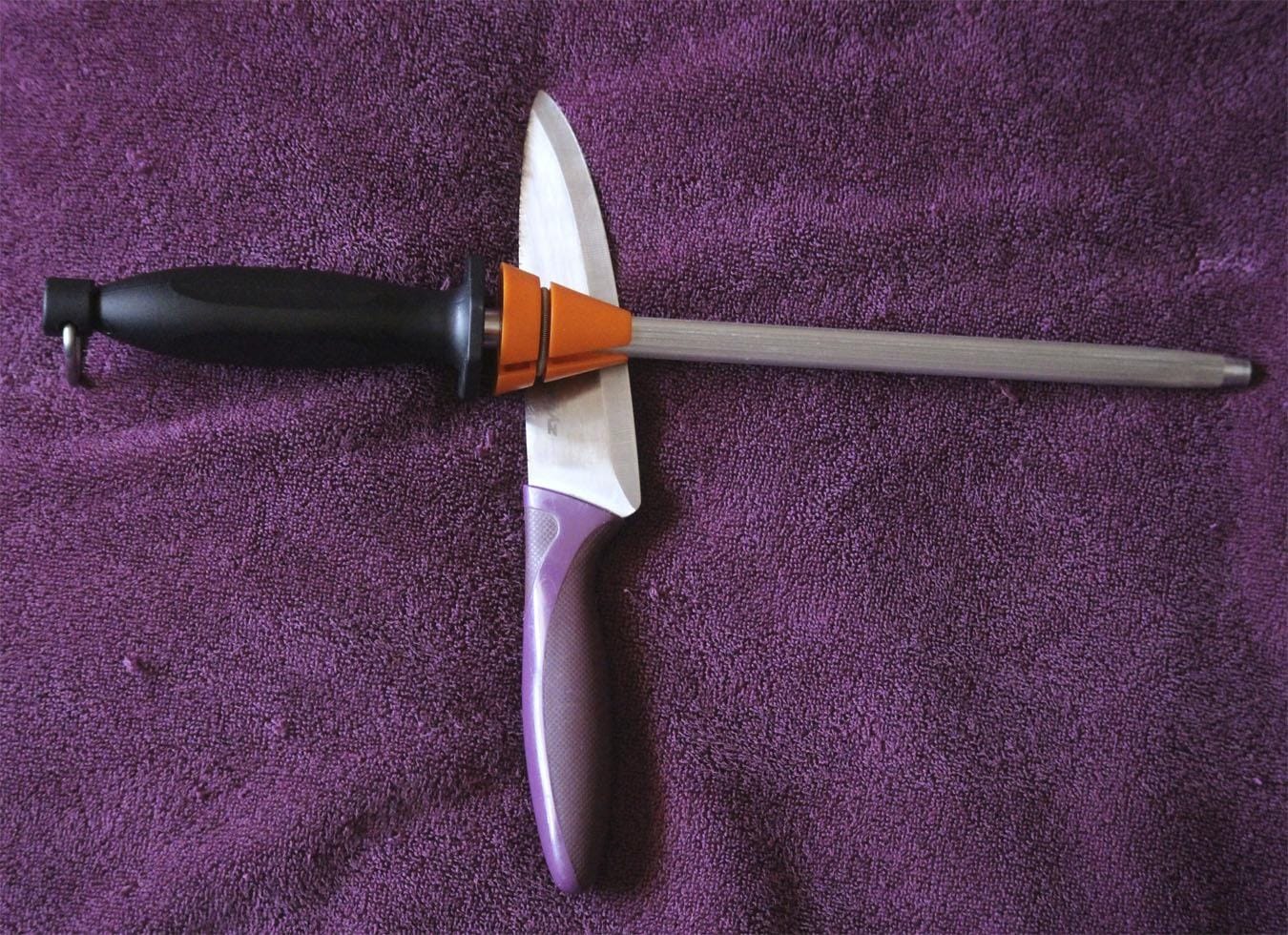 Utopia Kitchen Knife Sharpener Rod 12 Inch Honing Rod for Sharpening customer photo 1