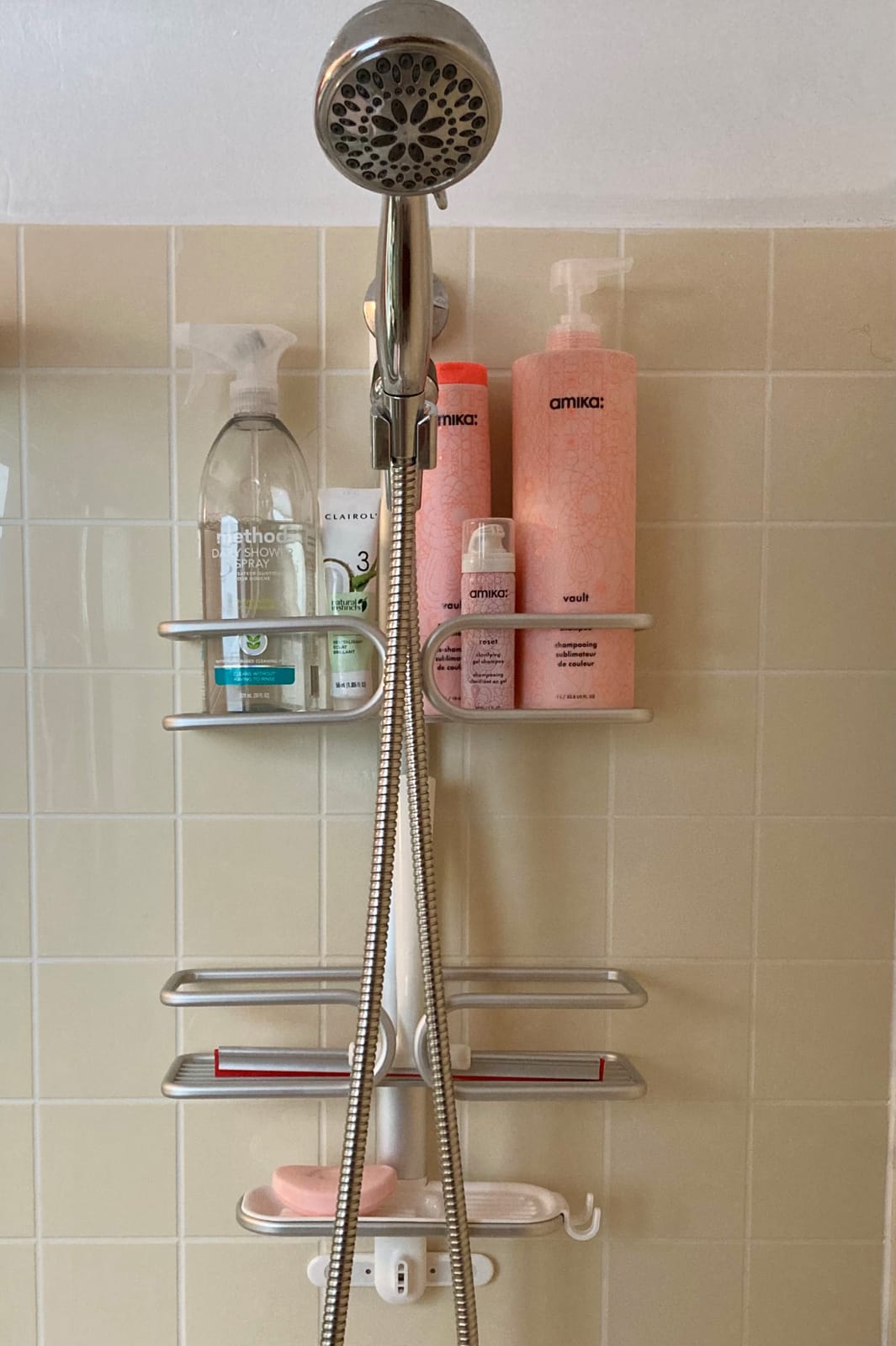 OXO Good Grips 3-Tier Aluminum Shower Caddy customer photo 1