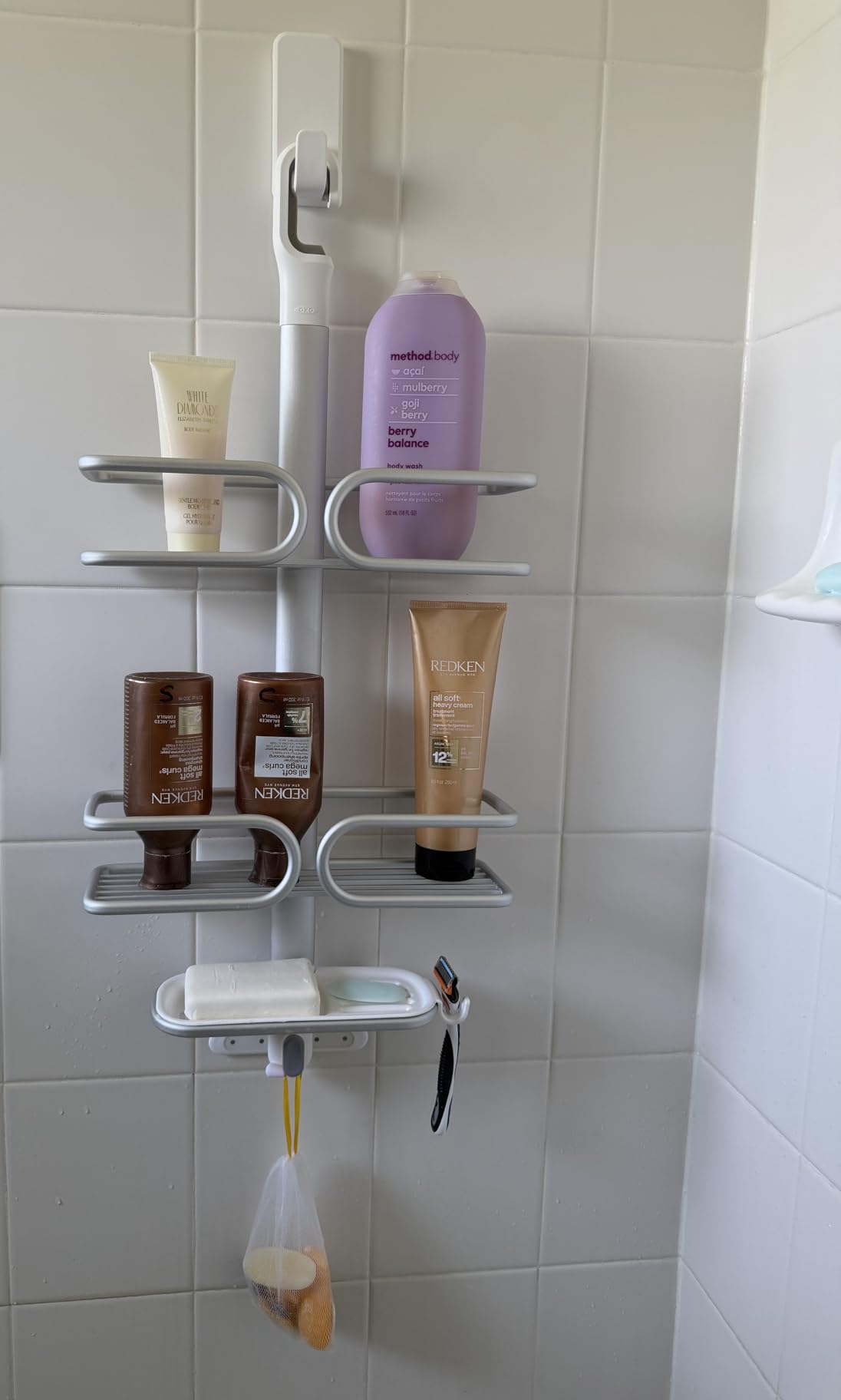 OXO Good Grips 3-Tier Aluminum Shower Caddy customer photo 2