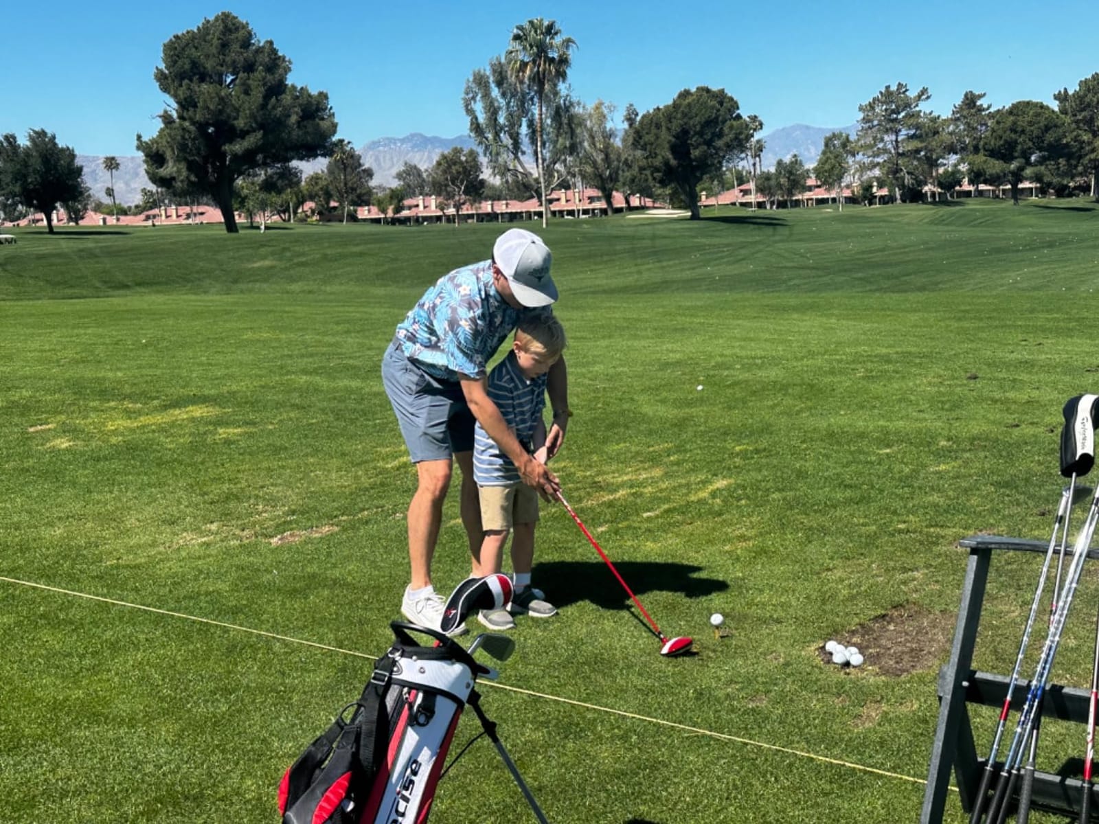 Precise X7 - Kids Complete Golf Club Set | Lightweight Graphite Shafts, Hybrid & Irons, Putter, Stand Bag Included, For Boys & Girls, Ages 3-12, Left/Right Hand customer photo 1