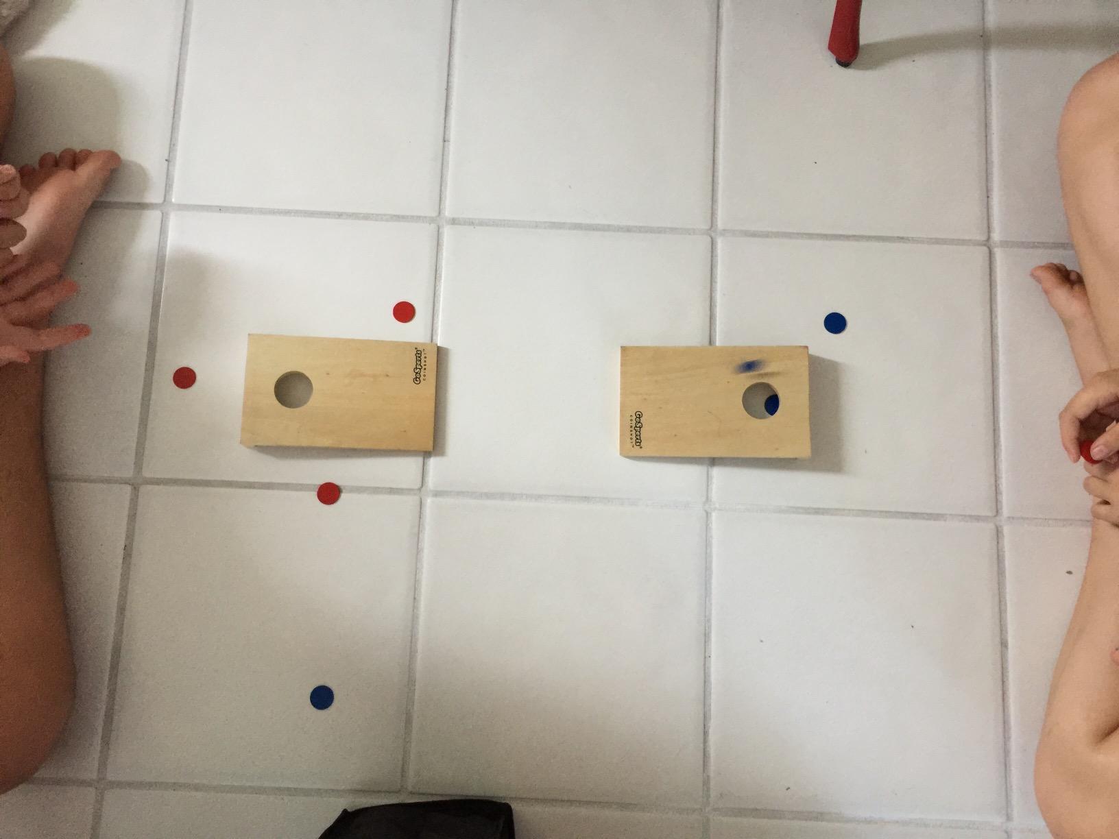 GoSports Coinshot Mini Tabletop Cornhole Game Set customer photo 2