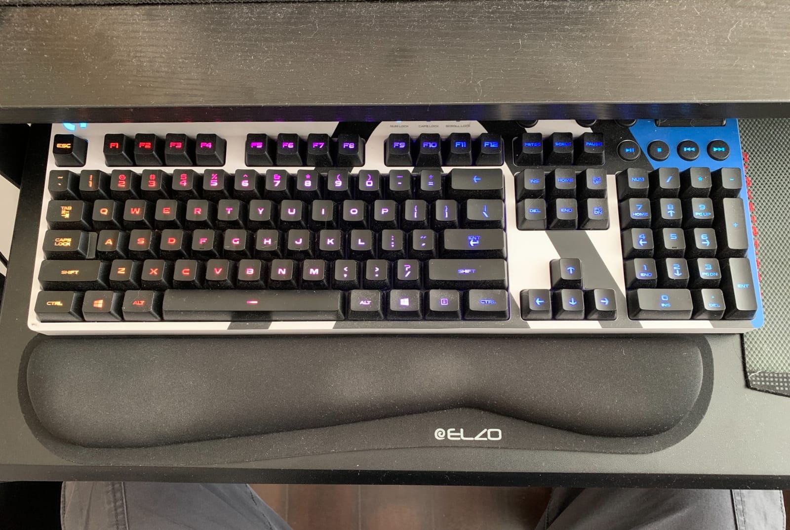 ELZO Keyboard Wrist Rest Pad Support with 65D High-Density Thicken Memory Foam Padding, Ergonomic Design Computer Rest Pad Desk Wrist Mat, Non-Slip Rubber Base Office Laptop customer photo 2