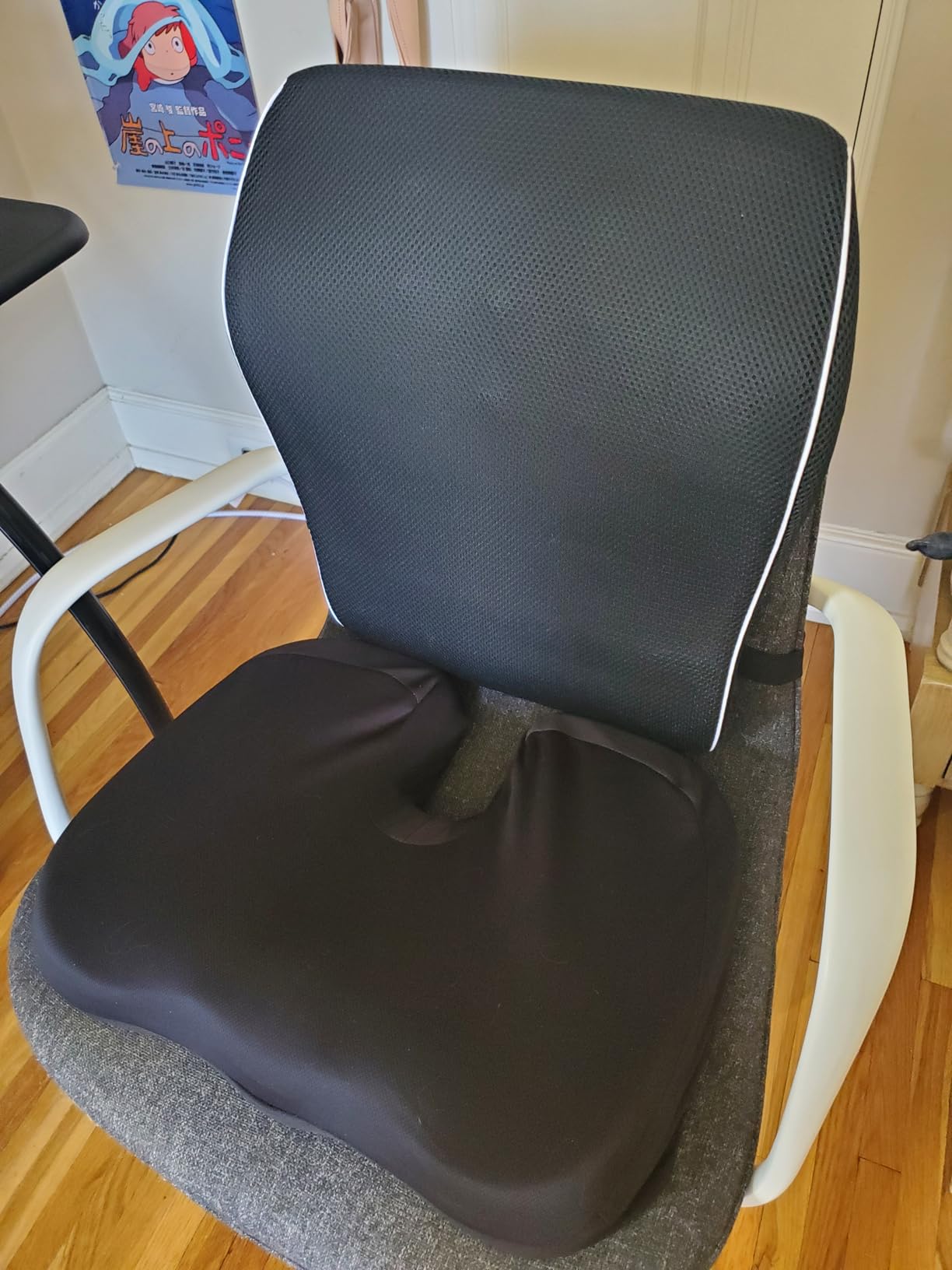 Lumbar Support Pillow for Office Chair, Office Home Essentials, Gifts for Mom, Dad, Back Support Pillow for Car, Chair Cushions, Back Pain Relief Improve Posture, Mesh Cover Double Adjustable Straps customer photo 2