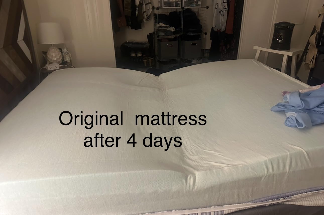 Vibe Gel Memory Foam Mattress, 12-Inch CertiPUR-US Certified Bed-in-a-Box, Queen, White customer photo 2
