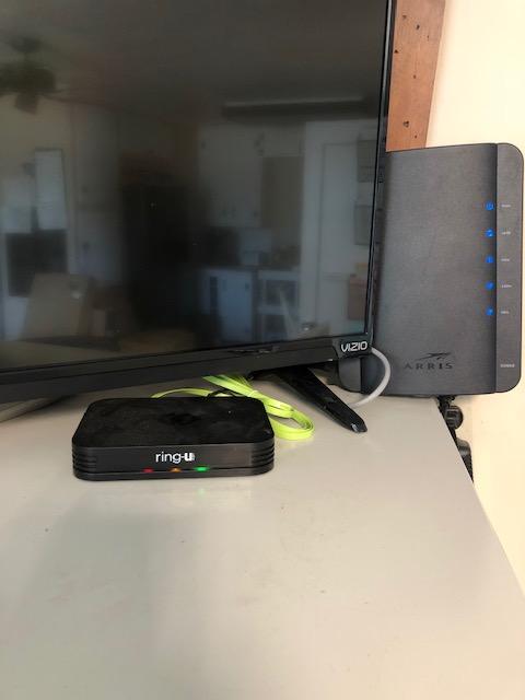 ring-u Hello Hub Small Business Phone System (PBX) and Service (VOIP). Up to 30 Lines and 75 Extensions. Keep Your Number! Set-up Easier Than a Wireless Router. Ring-u Service Required. customer photo 1