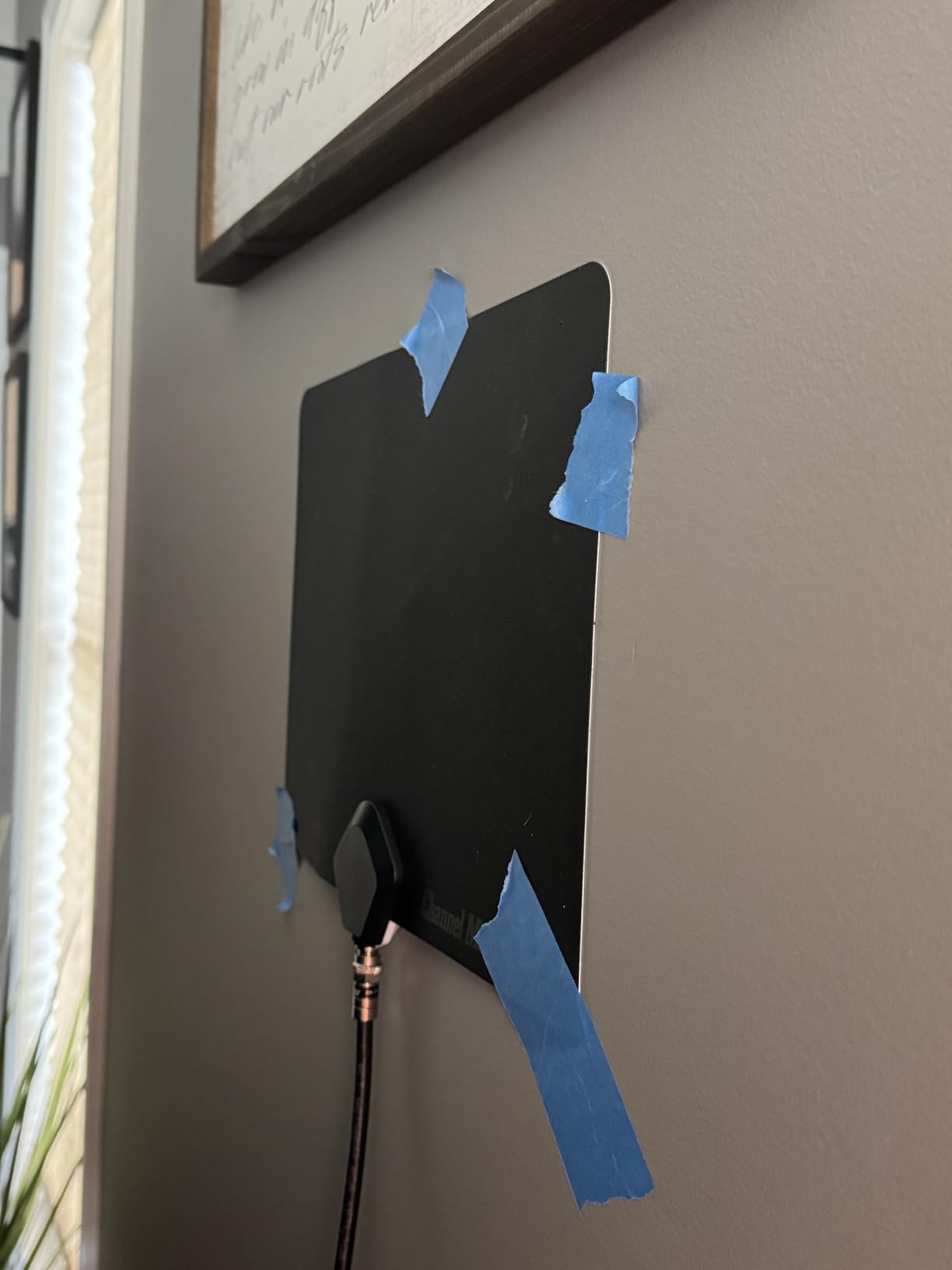 Channel Master FLATenna - Indoor Digital HDTV Antenna, 12' Coaxial Cable, Superior Reception Range & Signal Reliability, Supports 4K Smart TVs, OTA Broadcast & NextGen TV, Easy Install customer photo 2