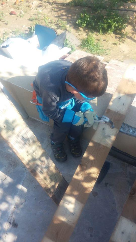 Hi-Spec Kids Tool Set with Tool Belt for Real Child-Sized STEM DIY, Blue customer photo 1