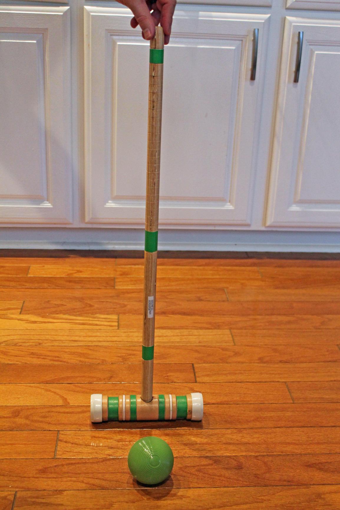 Juegoal Six Player Croquet Set with Wooden Mallets Colored Balls for Lawn, Backyard and Park, 28 Inch customer photo 1