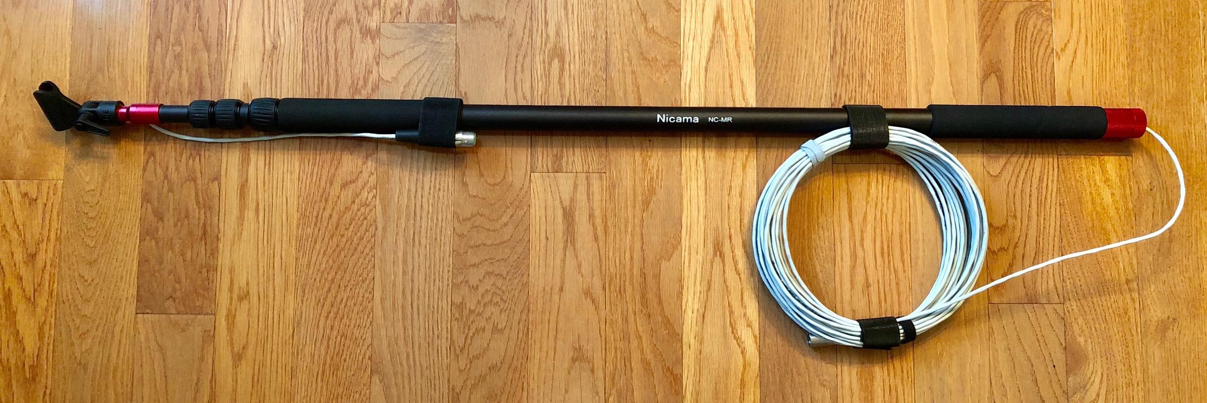 Nicama 11.5 ft Professional Handheld Boom pole for Shotgun Microphones,Lightweight, Easy Twist Locks,Padded Handle customer photo 1