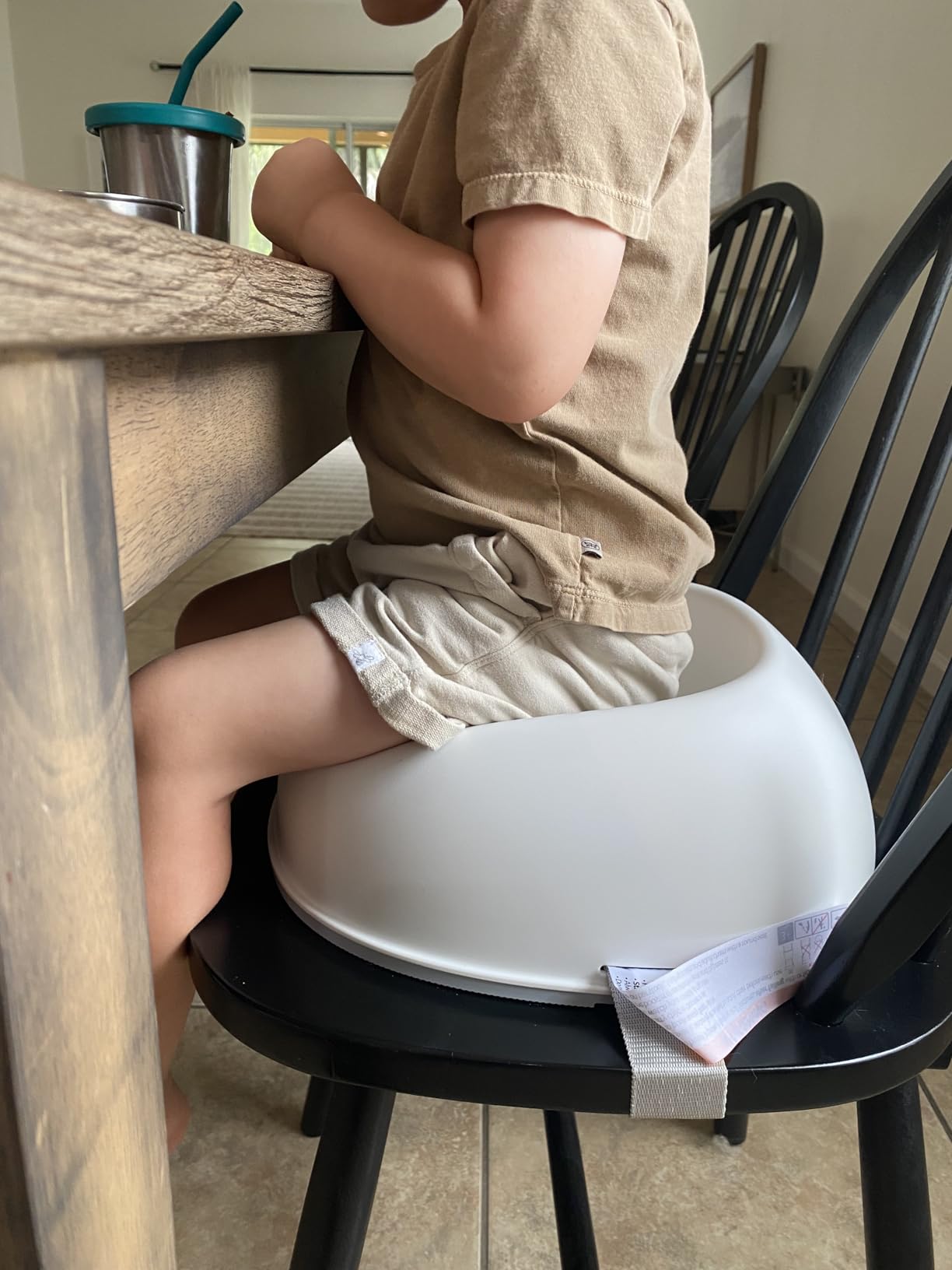 BabyBjorn Booster Seat, White (069021US), 1 Count (Pack of 1) customer photo 2