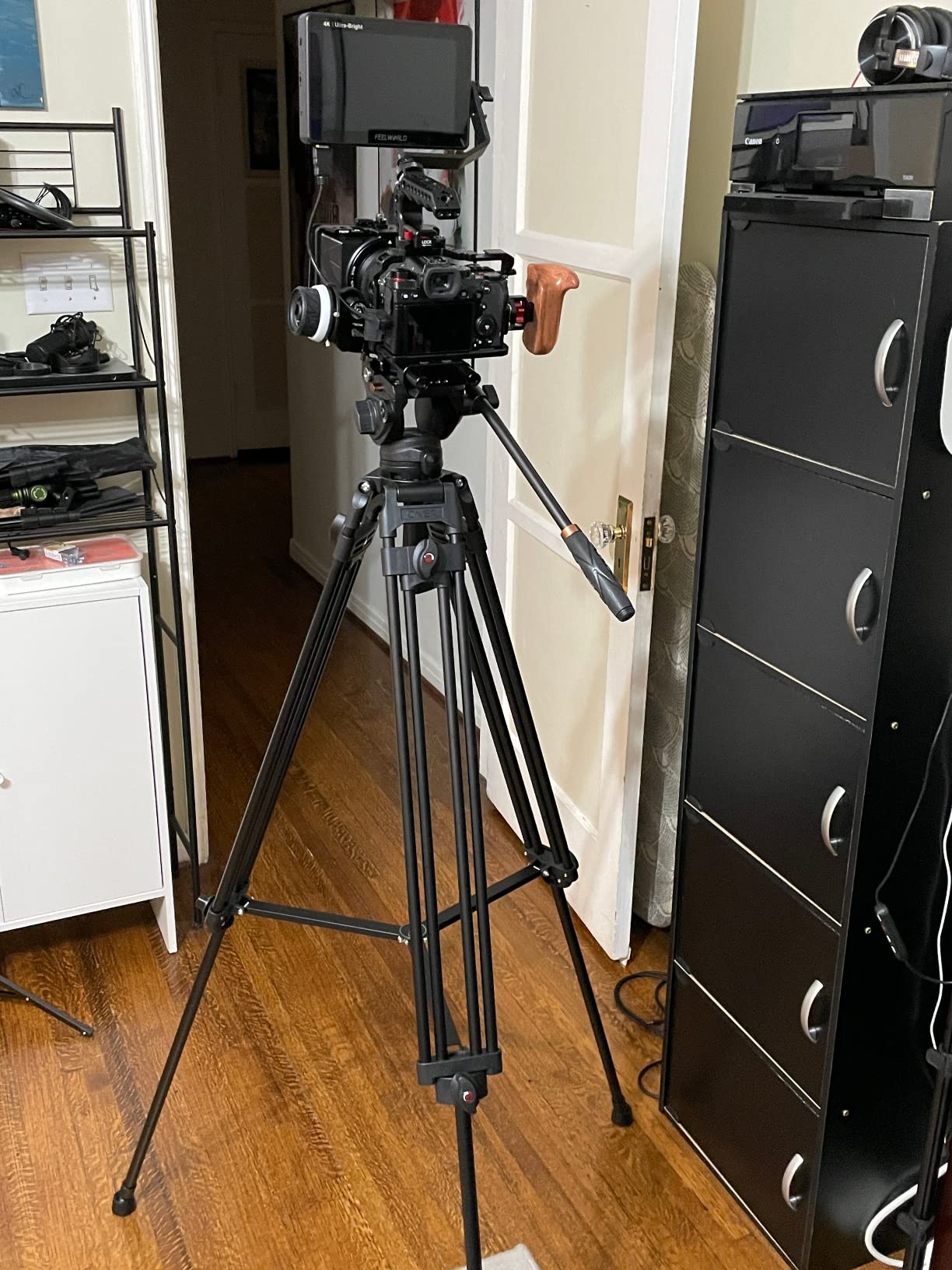 Cayer BV30L Video Tripod with Fluid Head, 72