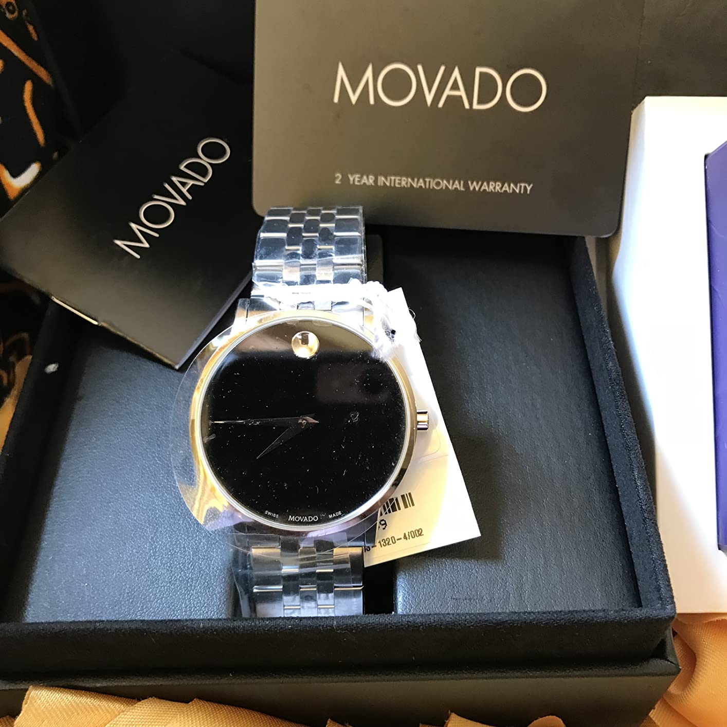 Movado Museum Classic Men's Swiss Quartz Watch - Stainless Steel, Link Bracelet - Water Resistance 3ATM/30 Meters - Classic Luxury Timepiece - Gift for Him - 40mm customer photo 1