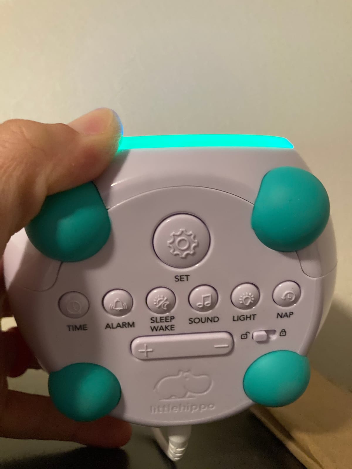LittleHippo Mella: Kids Alarm Clock, Ready to Rise Children's Sleep Trainer, Night Light, Sound Machine and OK to Wake for Toddlers and Kids - Arctic Blue (Updated 2025) customer photo 2